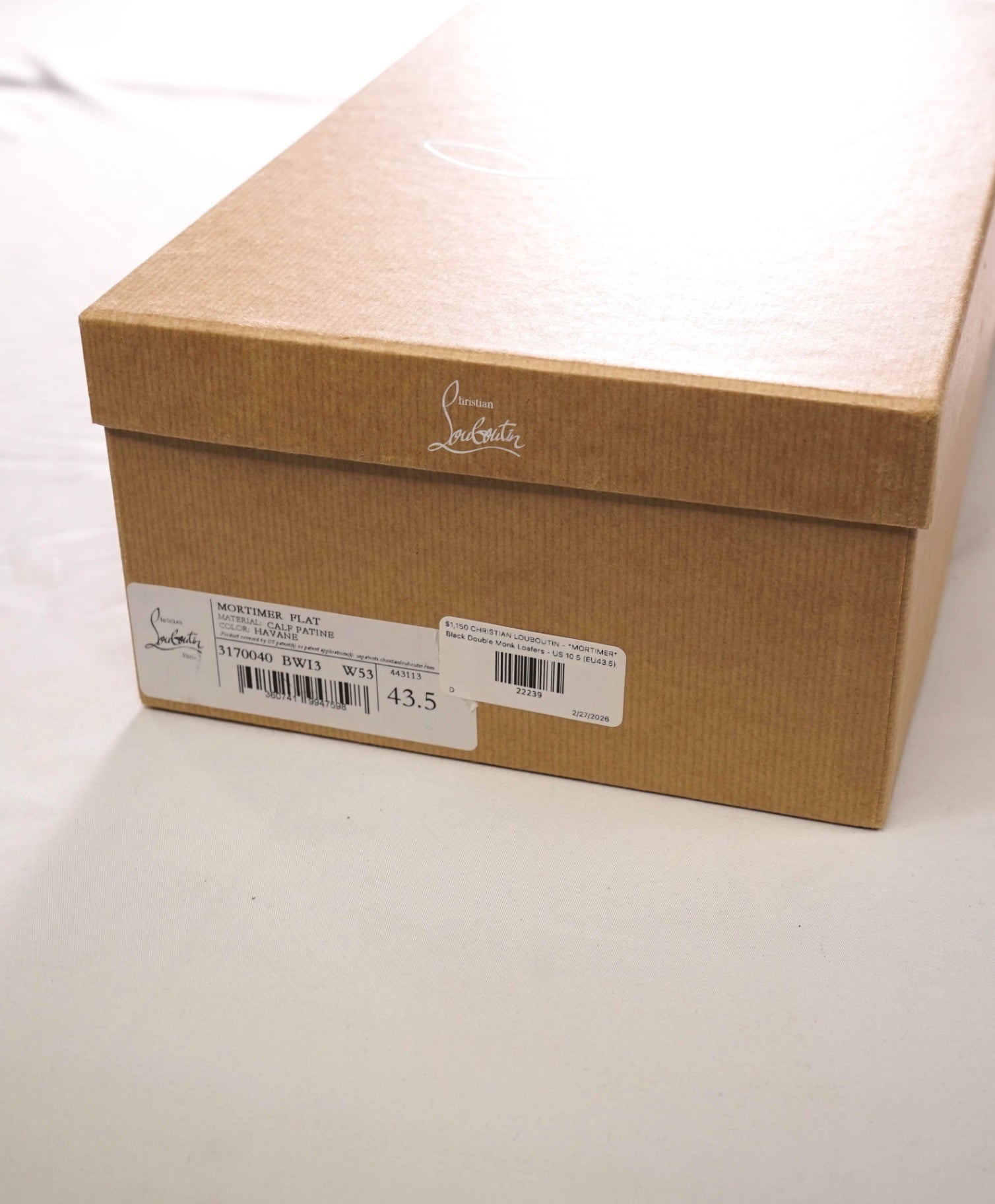 $1,150 CHRISTIAN LOUBOUTIN - *MORTIMER* Monk Loafers - US 10.5 (EU43.5)