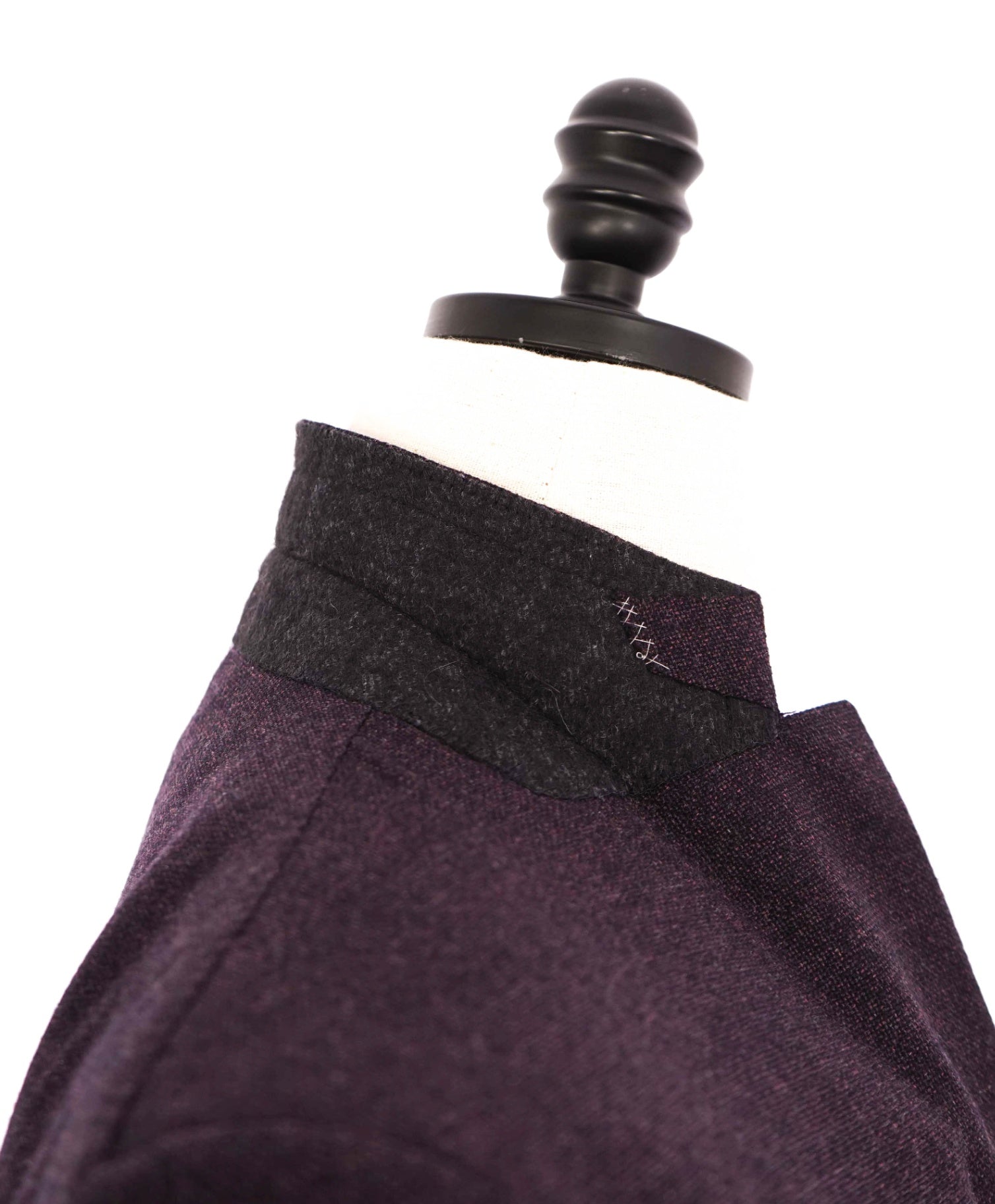 $3,295 ZEGNA - Wool/Cashmere Purple Eggplant Textured Blazer - 42L
