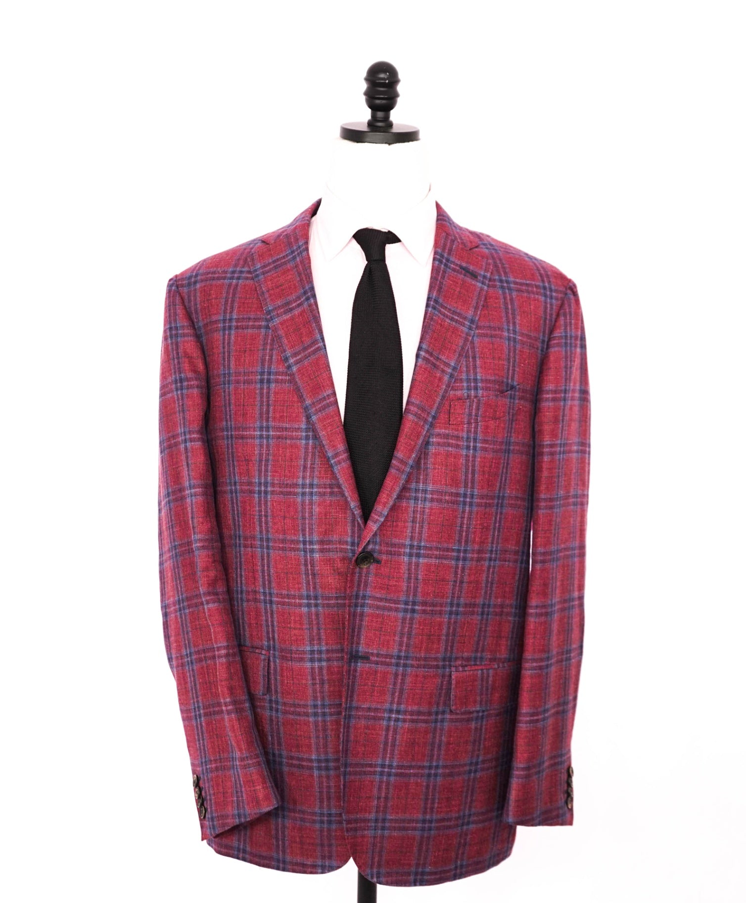 $1,098 LORO PIANA For SAKS 5TH AVE - Red/Blue "Summertime Blazer - 46R