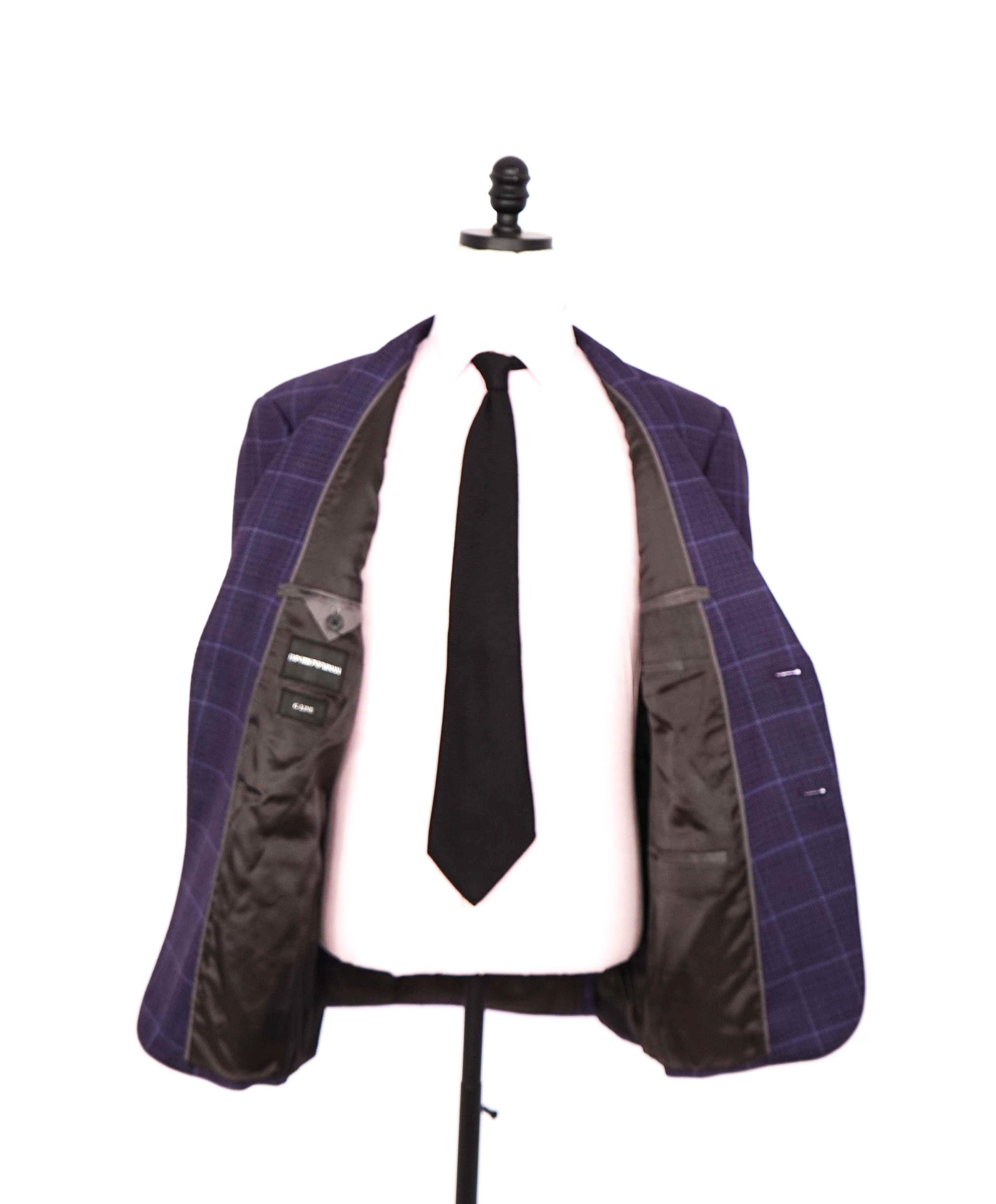 $1,995 EMPORIO ARMANI - Purple Wool "G-LINE" Blazer - 42R
