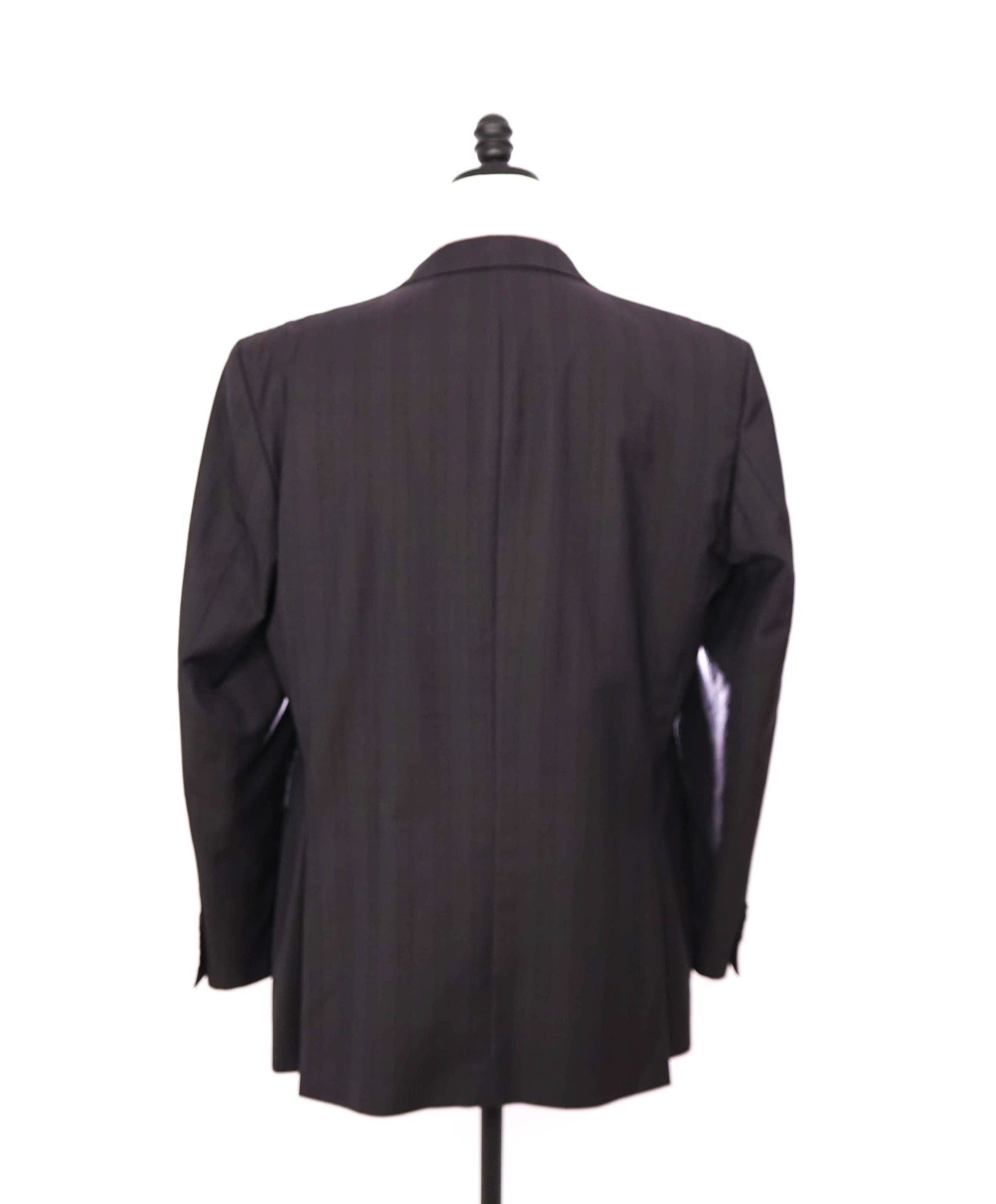 $995 ZEGNA for SAKS 5TH AVENUE - Dark Gray Plaid Wool Blazer - 44L