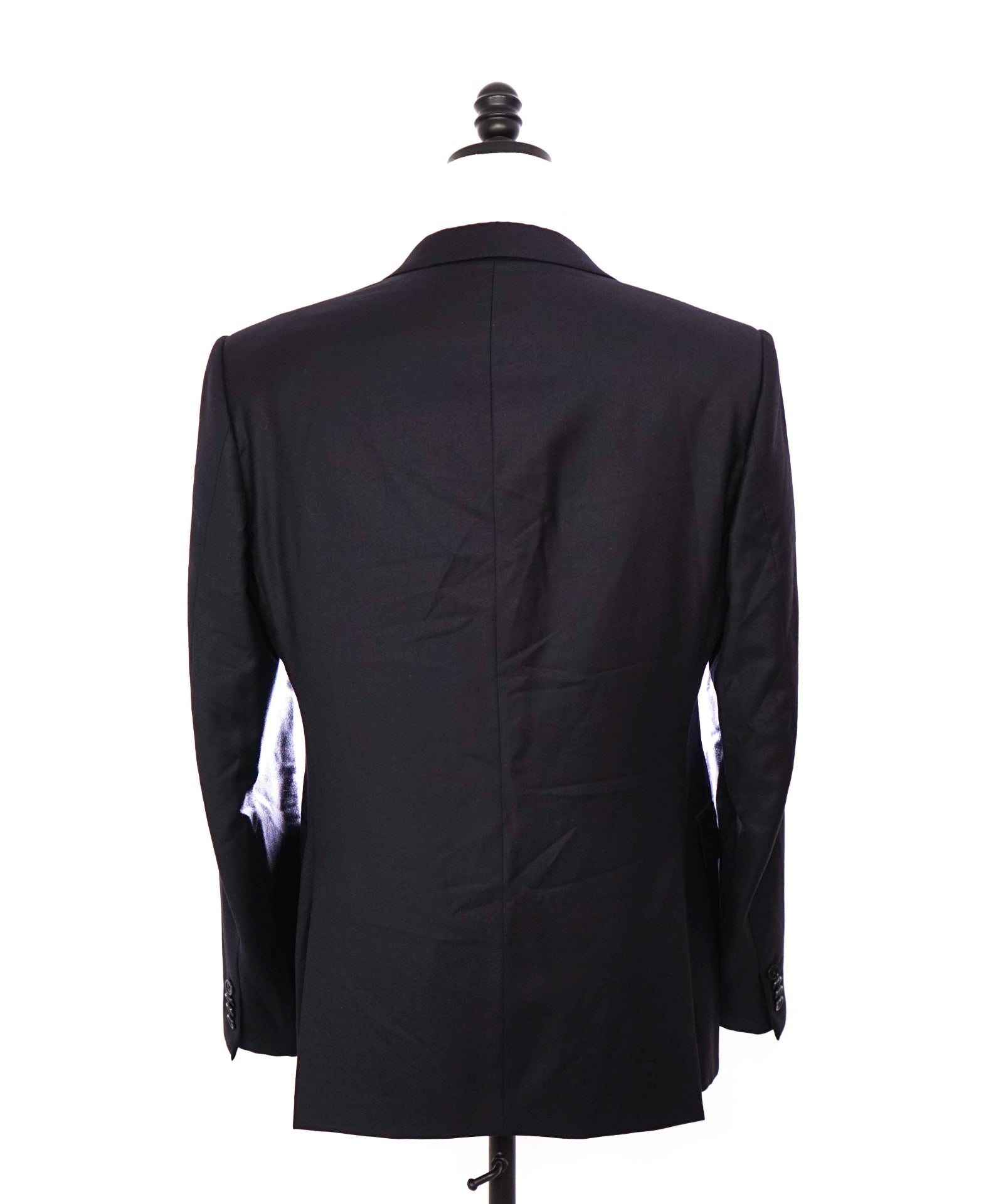 $3,295 ZEGNA - Solid Navy Blue "TROFEO" Wool Blazer - 40R