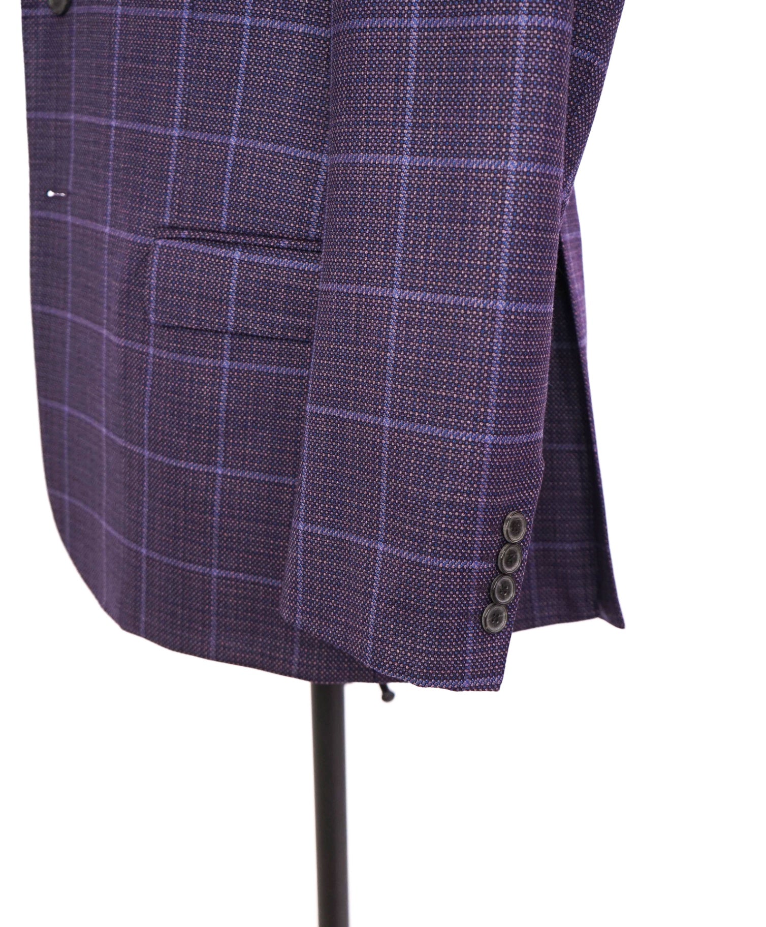 $1,995 EMPORIO ARMANI - Purple Wool "G-LINE" Blazer - 42R