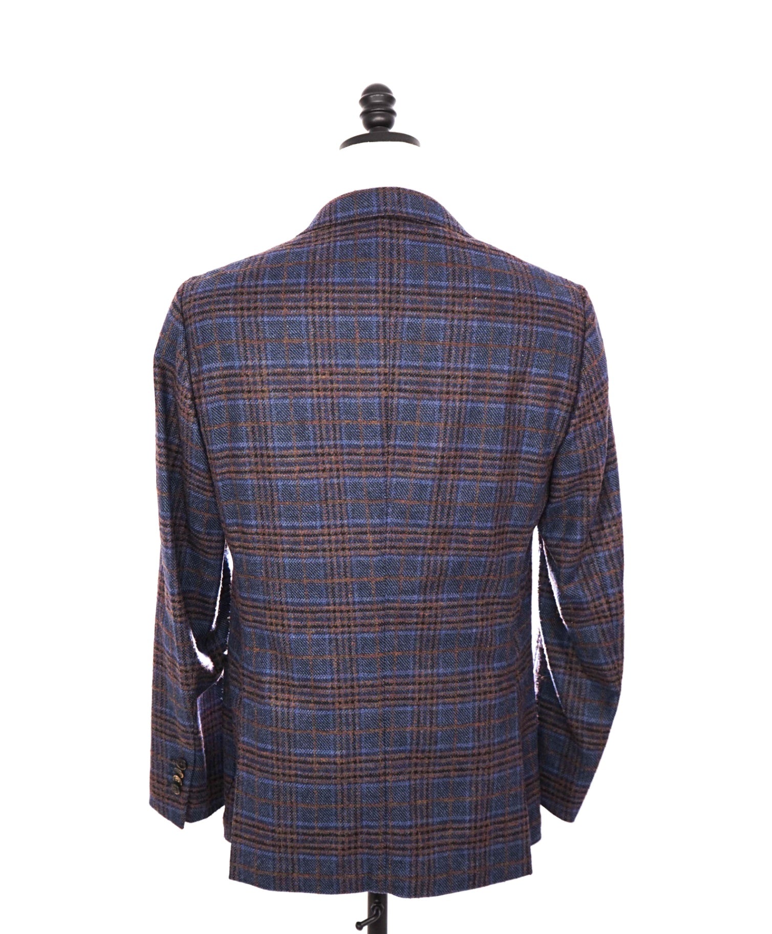 $1,295 CERRUTI For SAKS 5TH AVENUE - Blue/Brown Cashmere Blazer - 40R