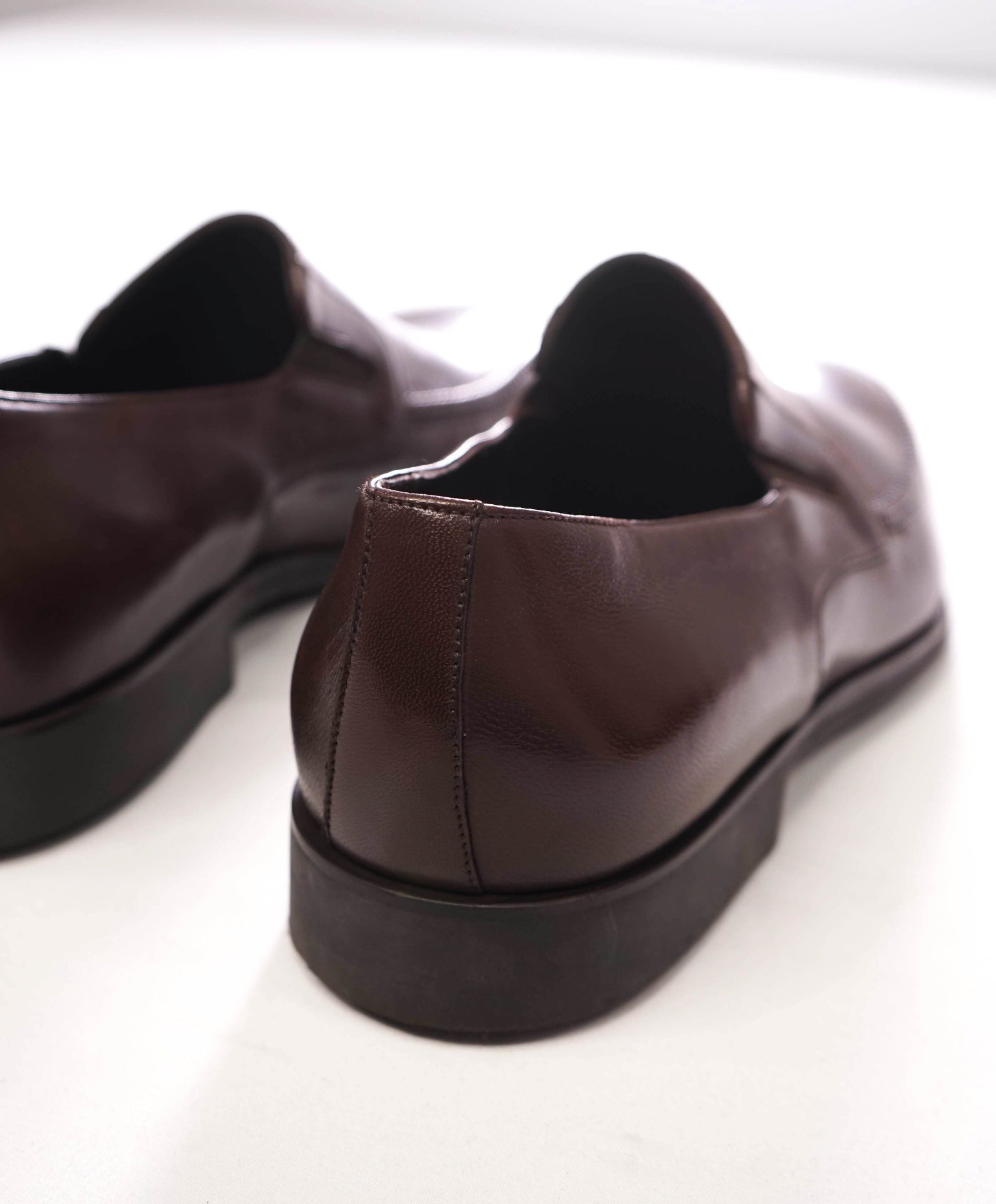 $395 BRUNO MAGLI - Dark Brown Leather "RAGING" Loafers - 10 M