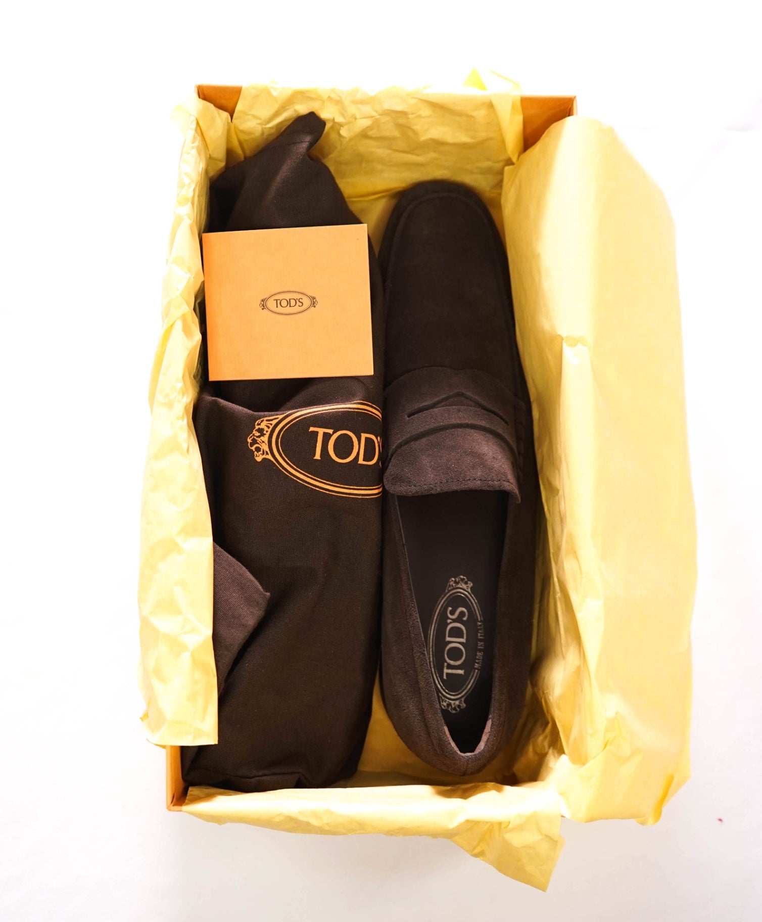 $775 TOD'S - Brown Suede Penny Loafers - US 12.5 (11.5UK)