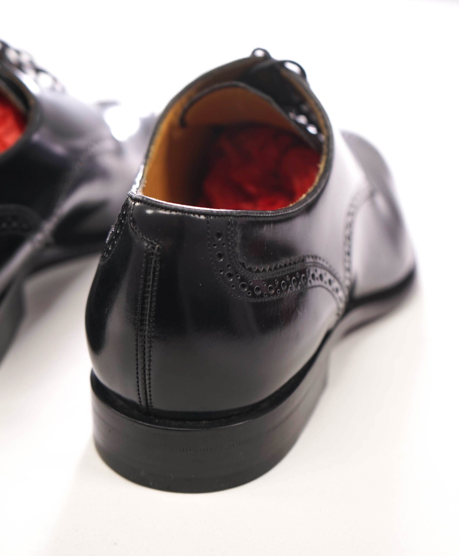 $500 BALLY - Black Leather Derby - US 7.5 (6.5UK)
