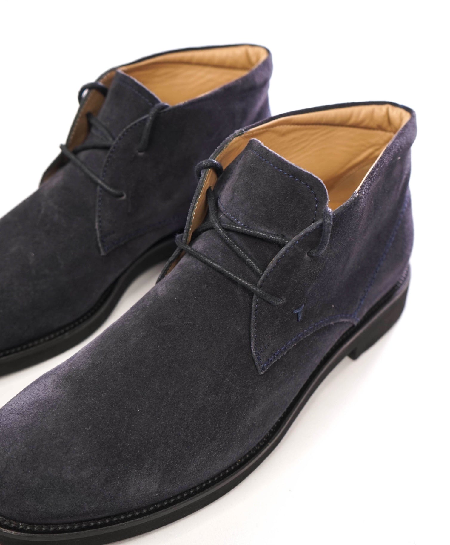 $700 TOD'S - Navy Blue Suede Chukka Boot - US 9 (UK8)