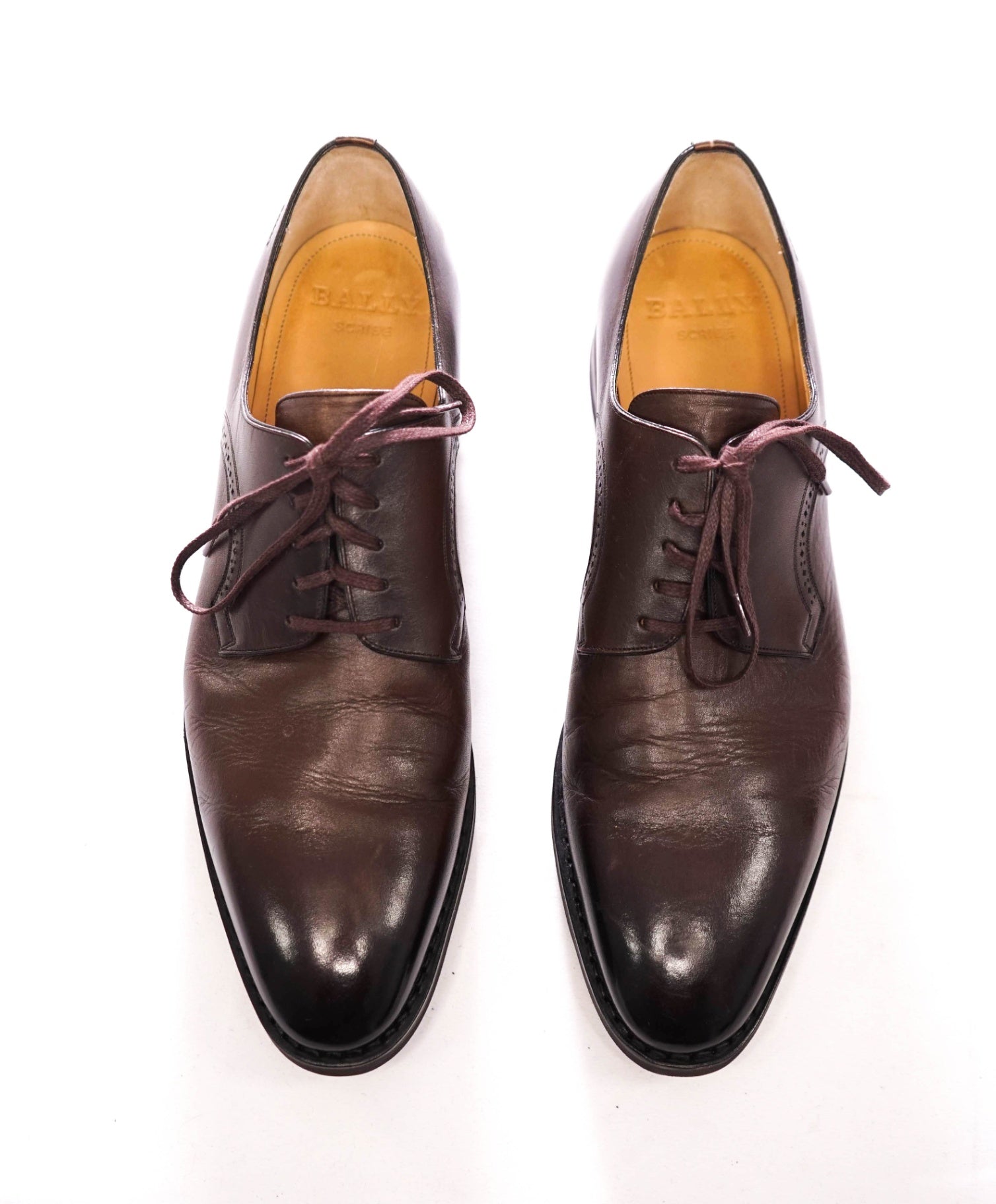 $1,195 BALLY SCRIBE - "Scrivani" Brown Goodyear Leather - US 8 (7UK)