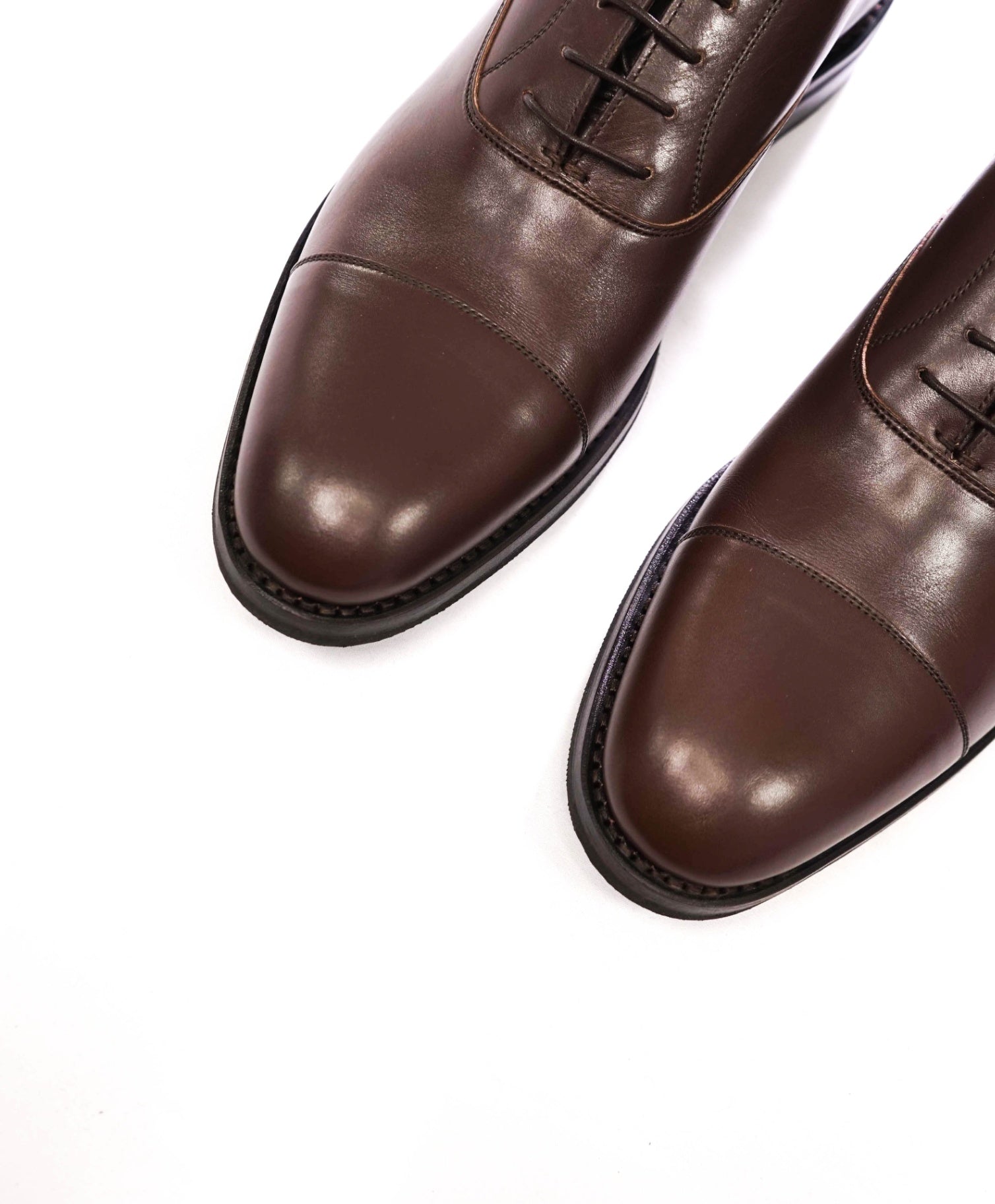 $745 HESCHUNG - Brown GOODYEAR Leather "TILLEUL" Oxfords - US 11 (UK10)