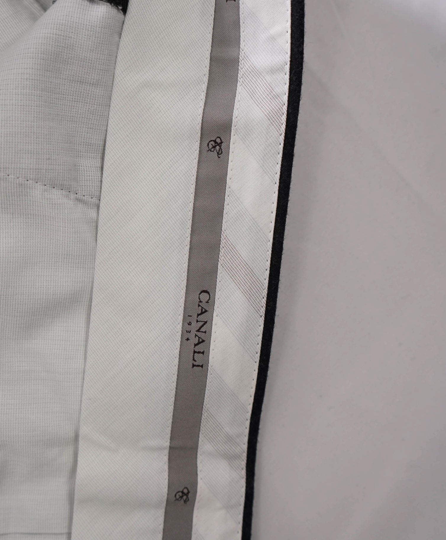$625 CANALI - Solid Dark Gray Flannel Wool Pants - 37W