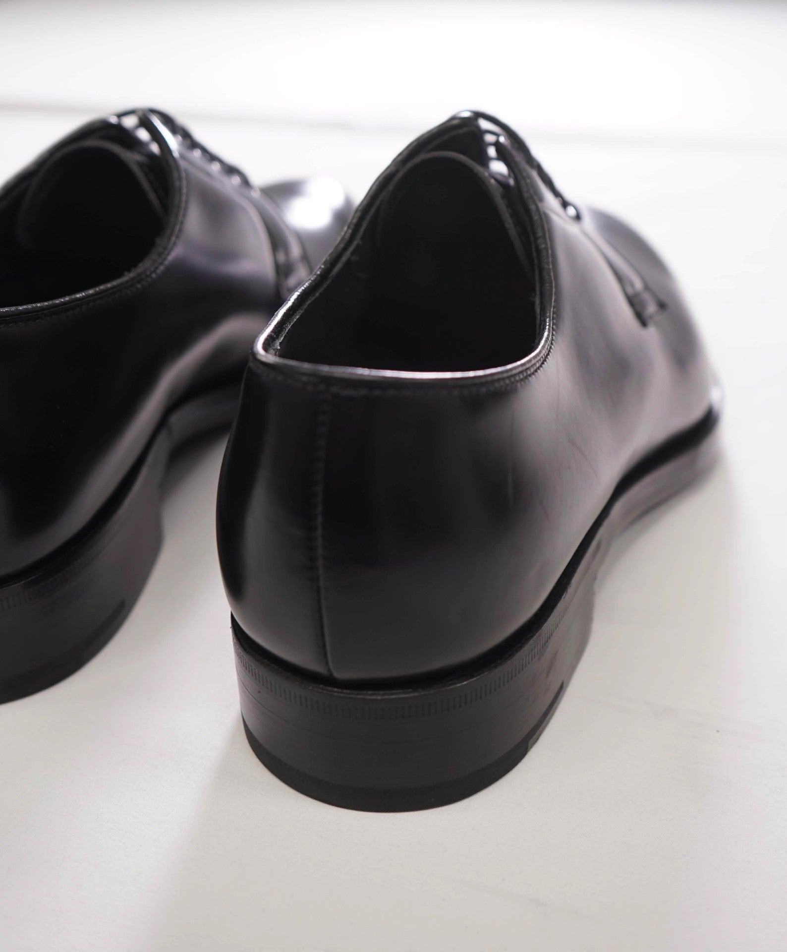 $1,150 PRADA - Black Leather Derby - US 8 (7UK)