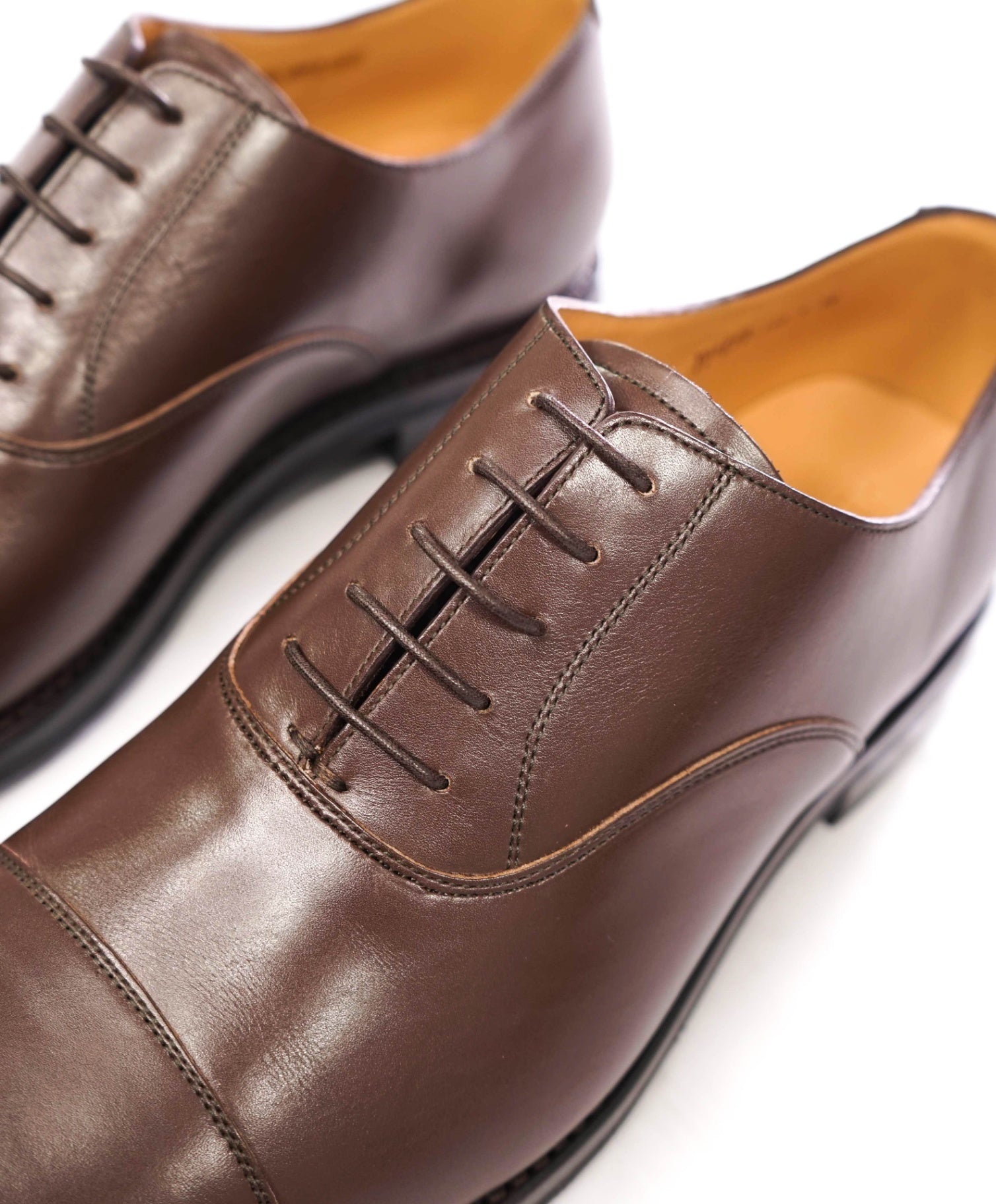 $745 HESCHUNG - Brown GOODYEAR Leather "TILLEUL" Oxfords - US 11 (UK10)
