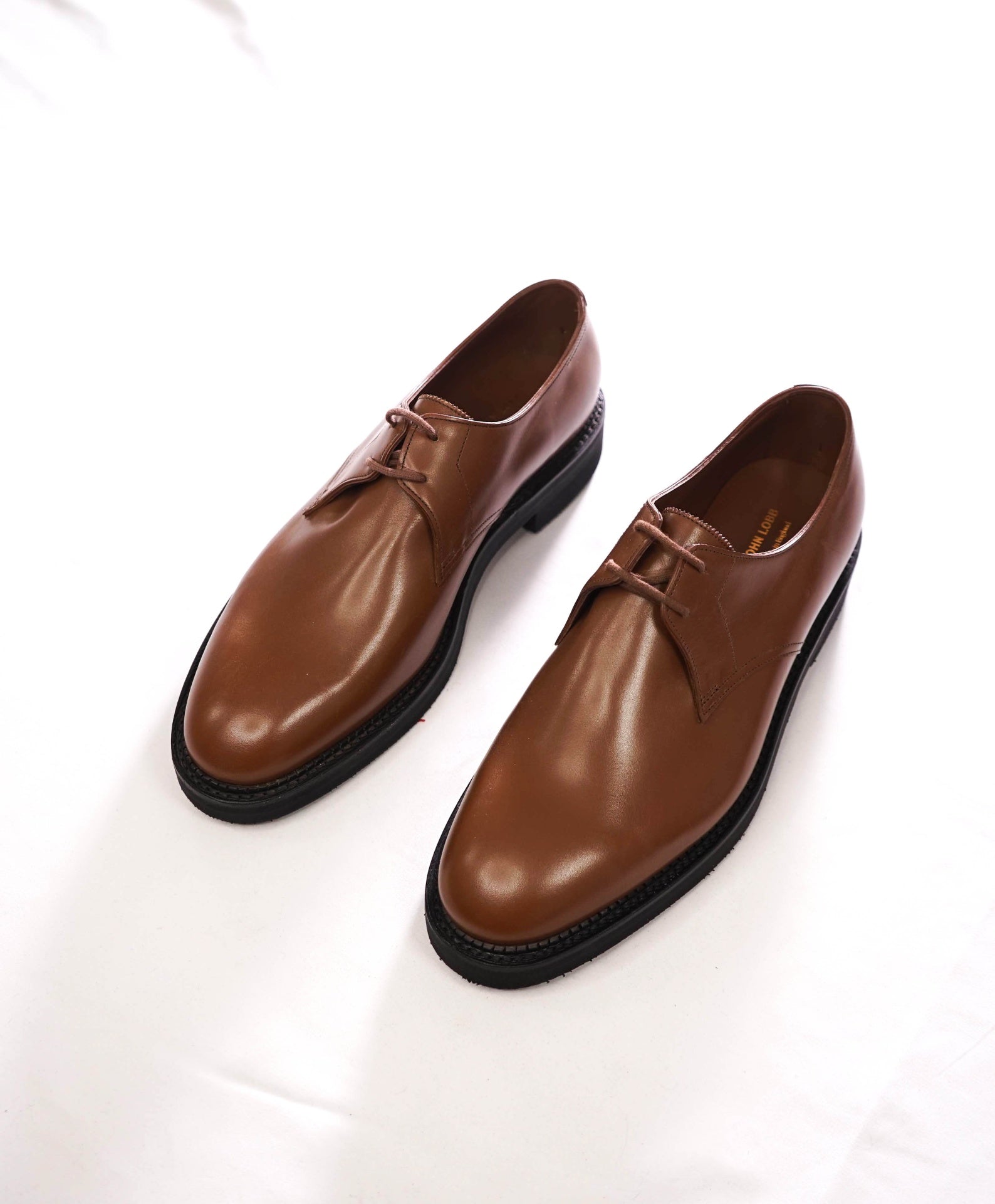 $1,840 JOHN LOBB - Brown Leather HALDON Derby - US 9 (8UK)