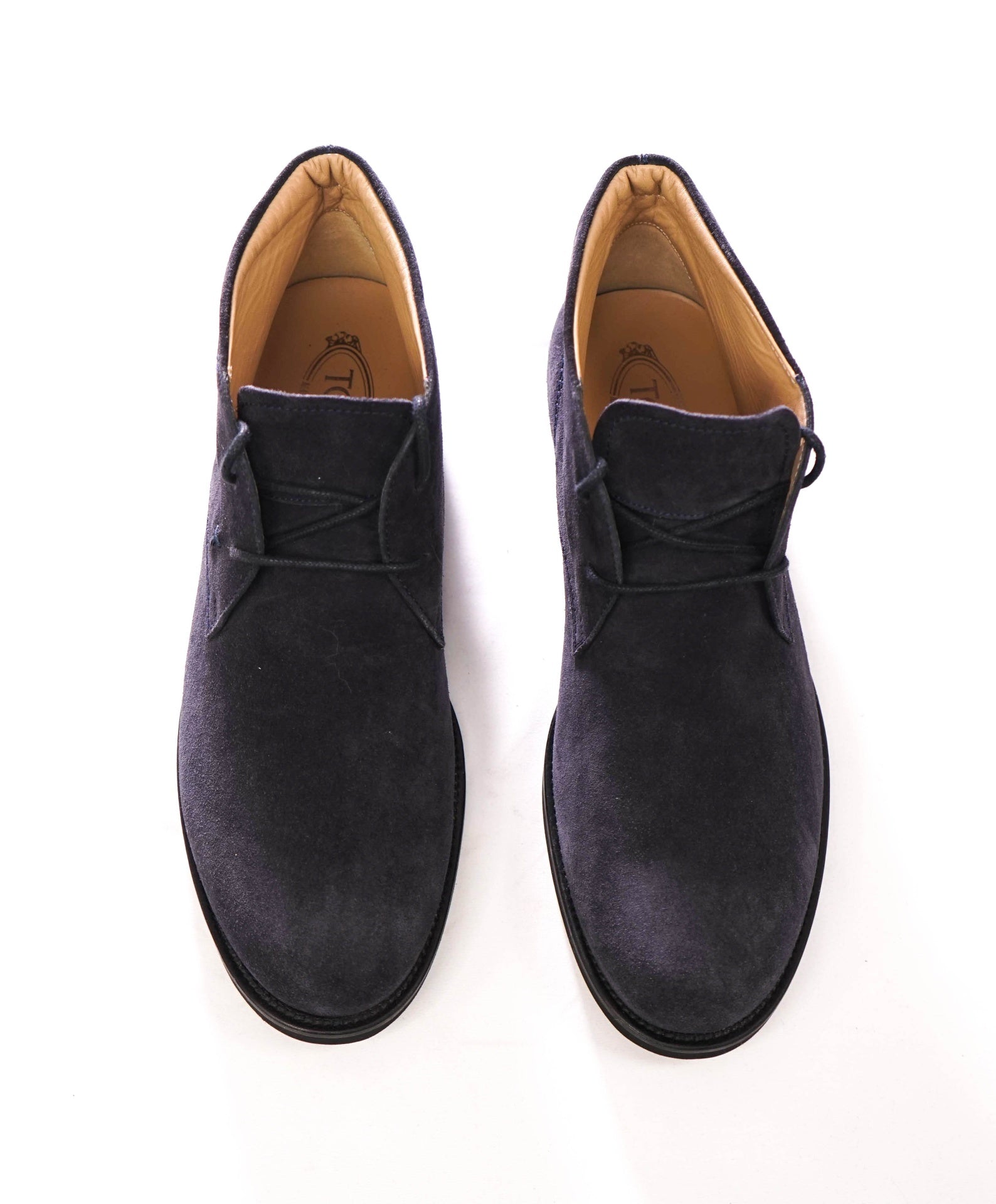 $700 TOD'S - Navy Blue Suede Chukka Boot - US 9 (UK8)