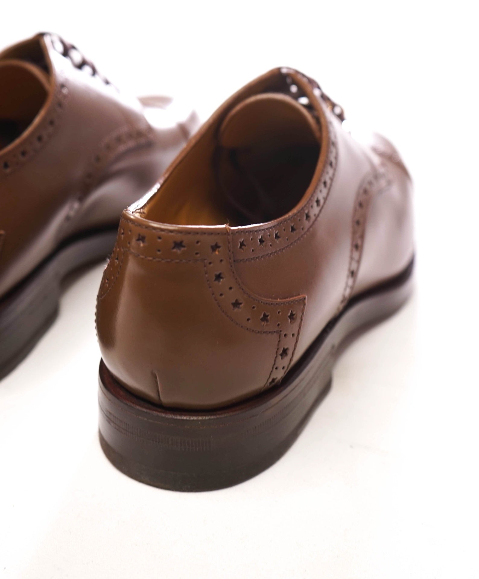 $1,200 GUCCI - Brown Goodyear Leather Derby - 7.5 US (7G)