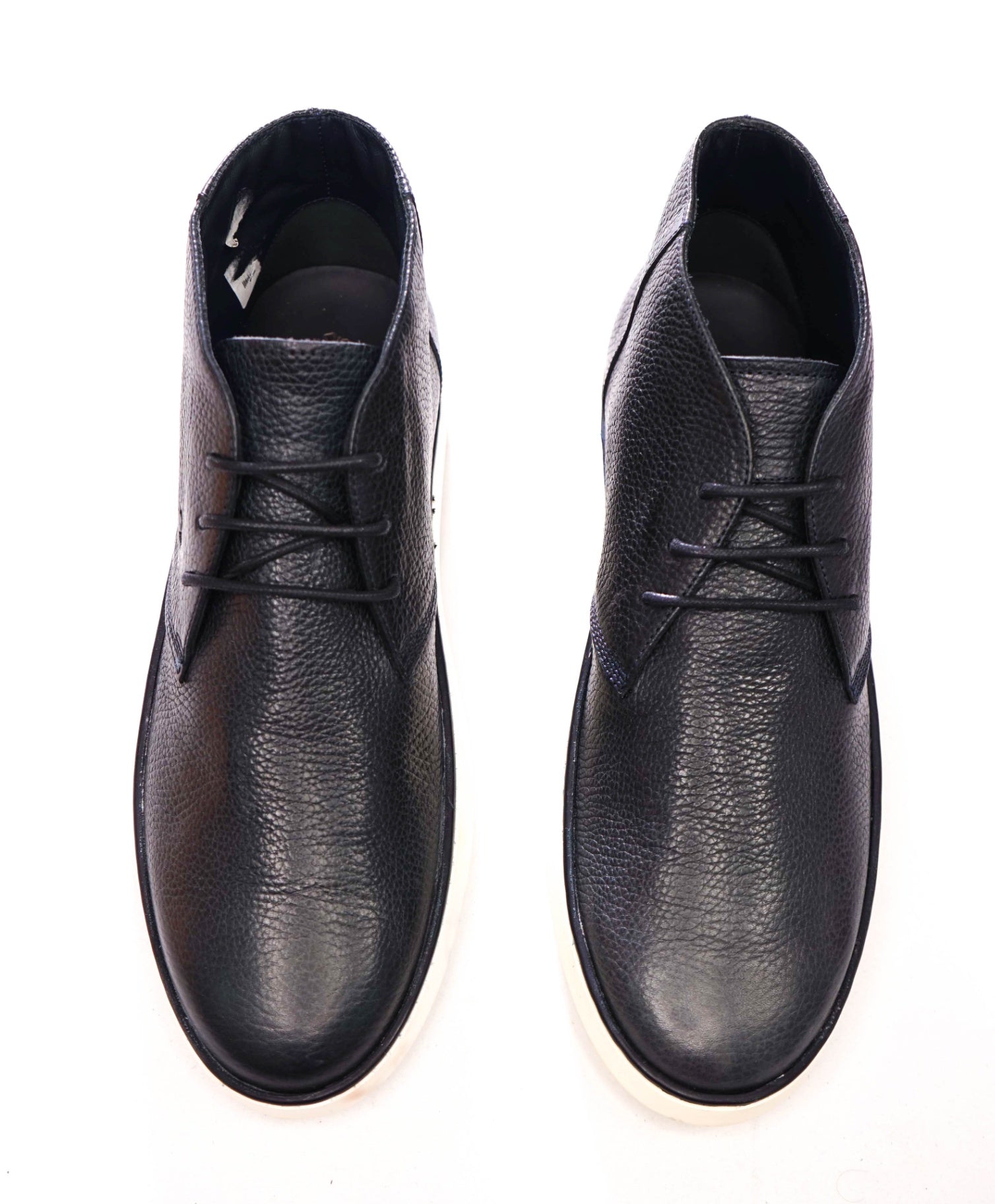 $595 TOD'S - Navy Blue Pebble Leather Chukka Boot - US 8 (7UK)