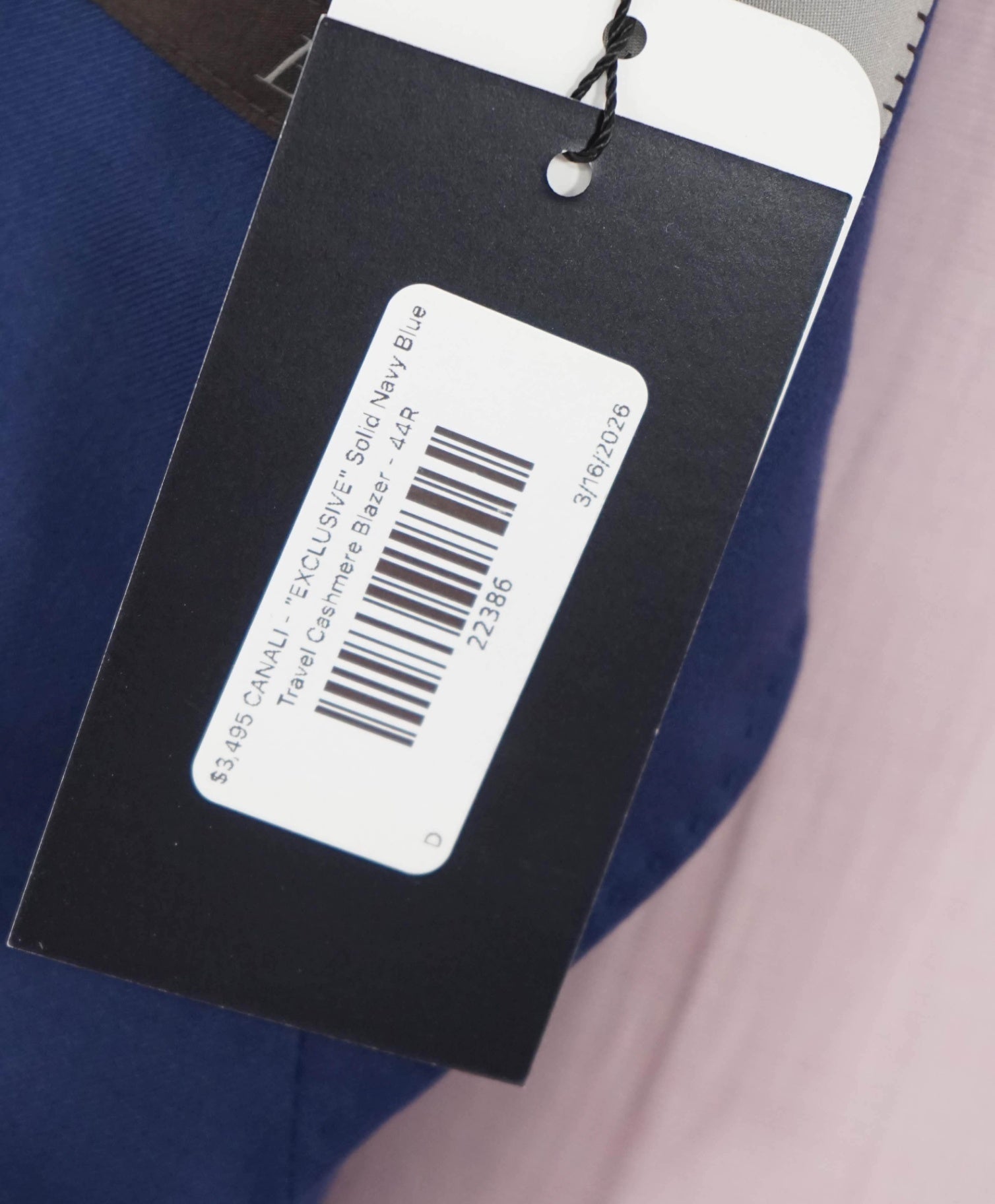 $3,495 CANALI - "EXCLUSIVE" Navy Travel 100% Cashmere Blazer - 44R