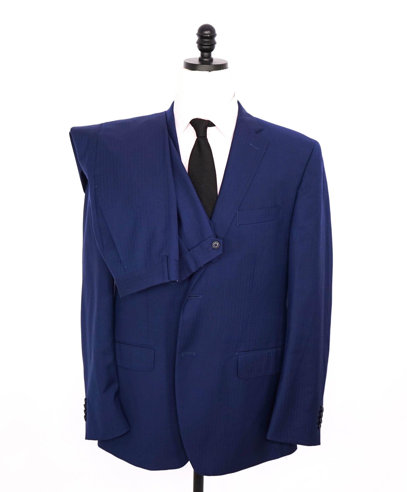 $1,295 ZEGNA For SAKS 5TH AVE - Navy Wool "TRAVELLER" Suit - 44R