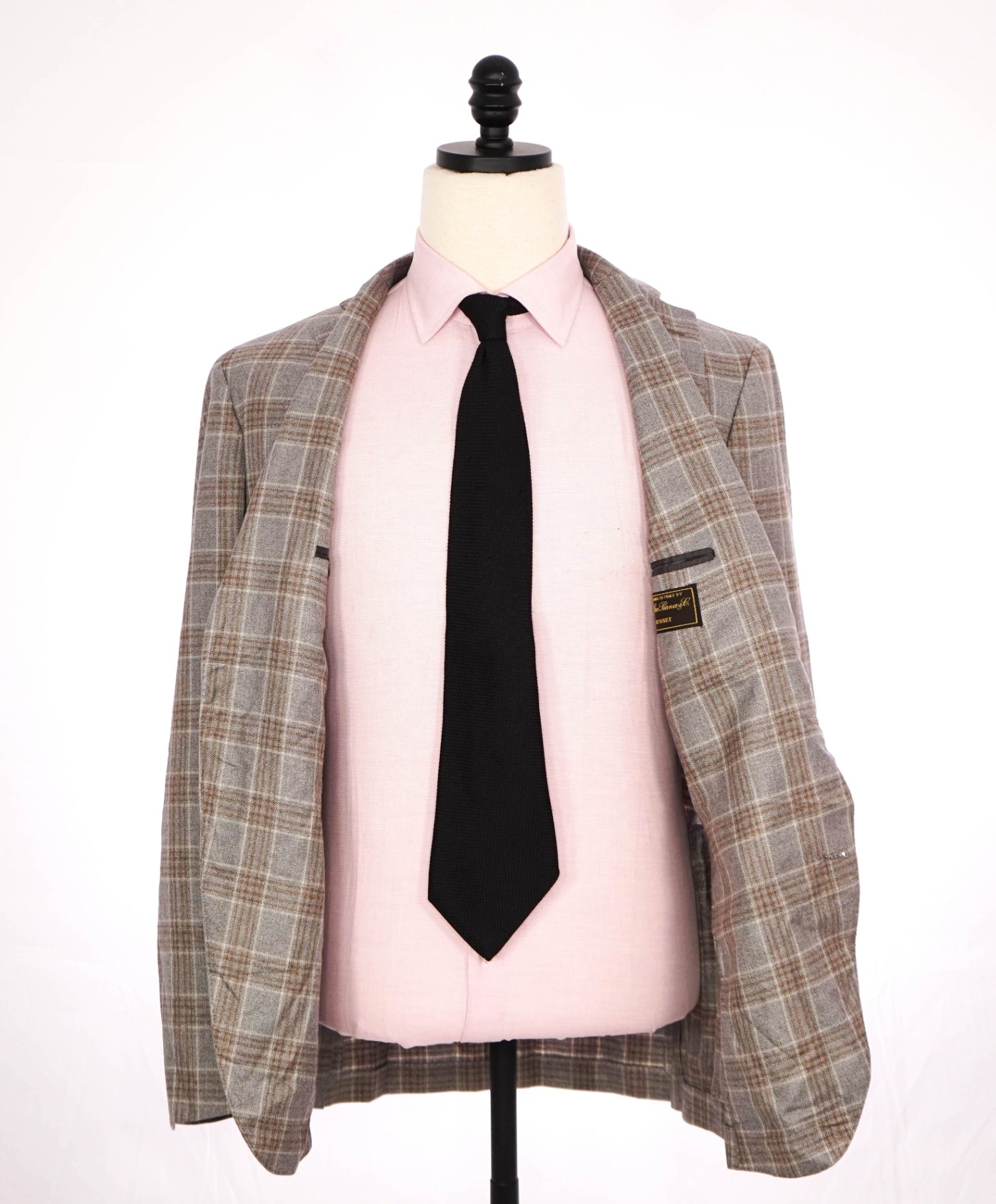 $1,595 LORO PIANA For SFA - Gray/Brown Silk/Cashmere Blazer - 40R