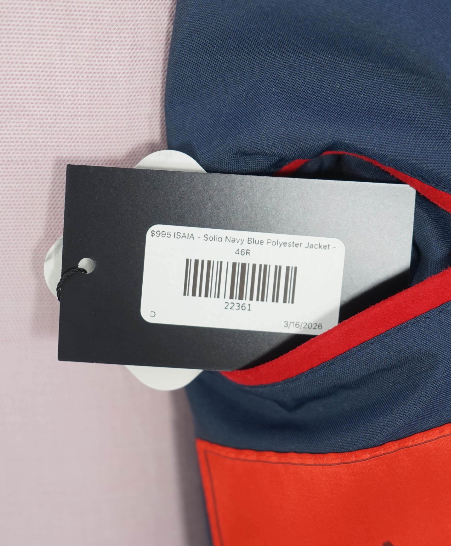 $2,495 ISAIA - Solid Navy Blue Raincoat Trench Jacket - 46R