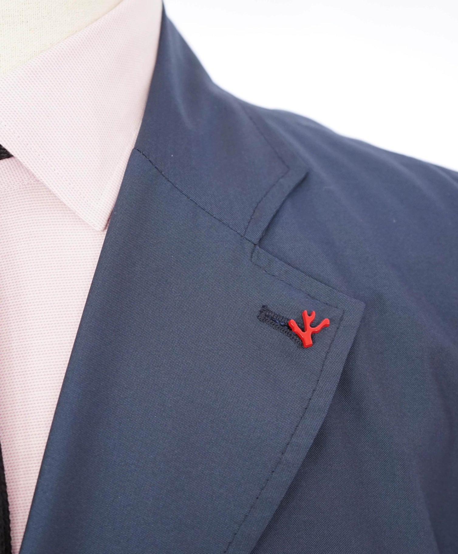 $2,495 ISAIA - Solid Navy Blue Raincoat Trench Jacket - 46R