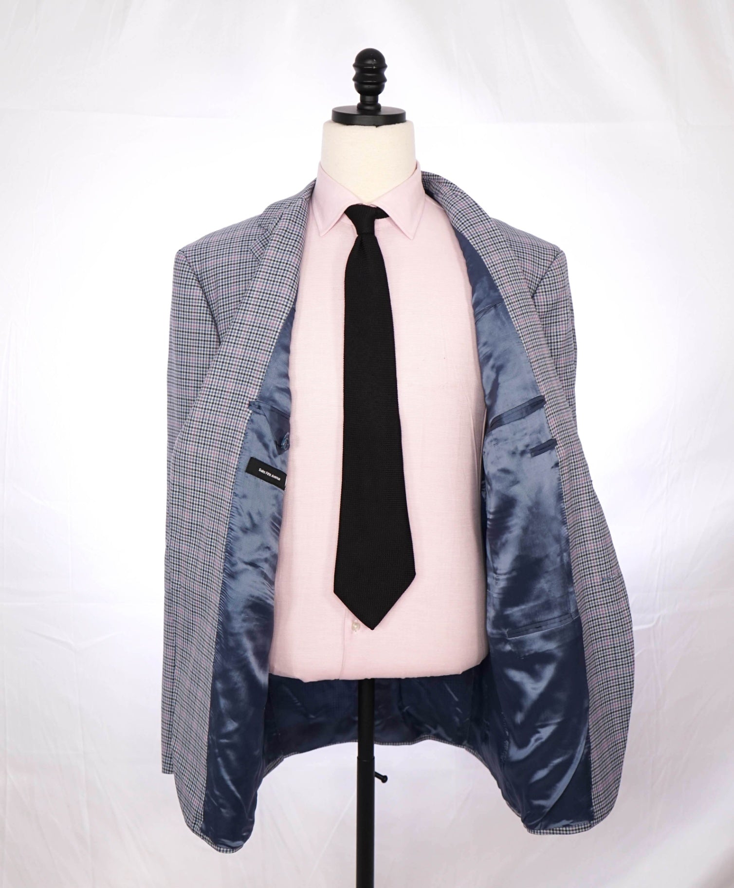 $1,117 SAKS 5TH AVE By ISAIA NAPOLI- Blue/Purple Wool Blazer - 48L