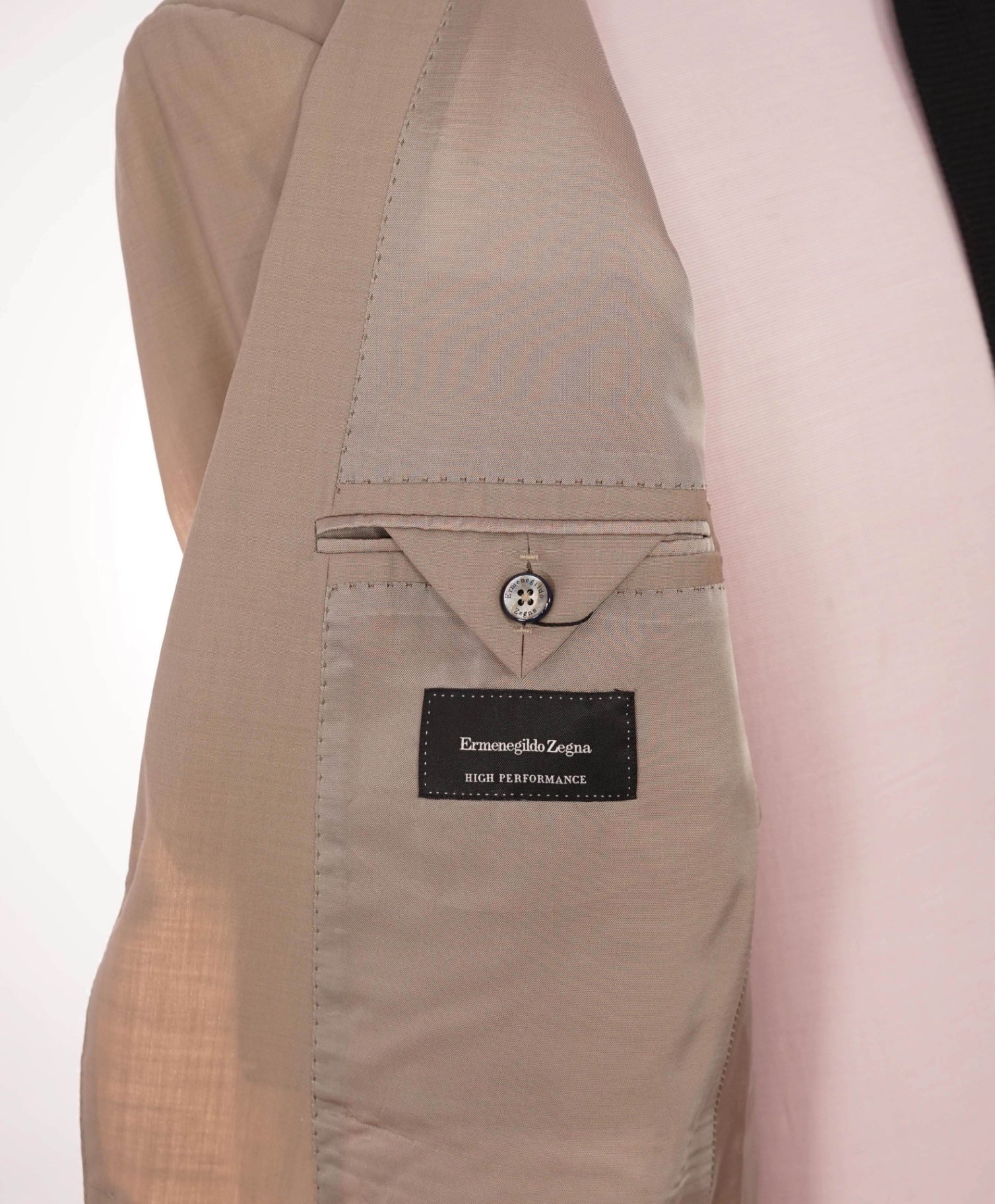 $4,950 ZEGNA - “HIGH PERFORMANCE” Beige Wool Suit - 40S