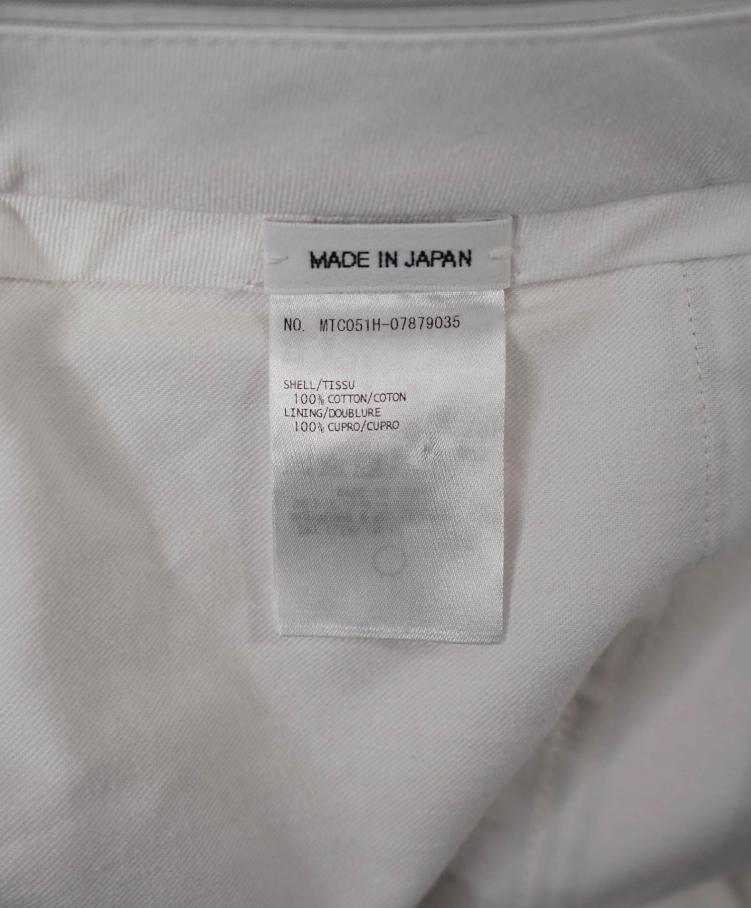 $1,350 THOM BROWNE - Gray/White Stripe Cotton Chinos - 35W