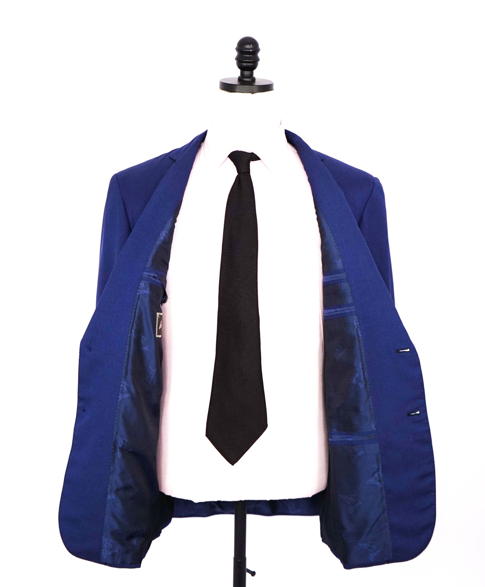 $6,700 BRIONI - Dark Blue Wool/Silk Suit - 40R