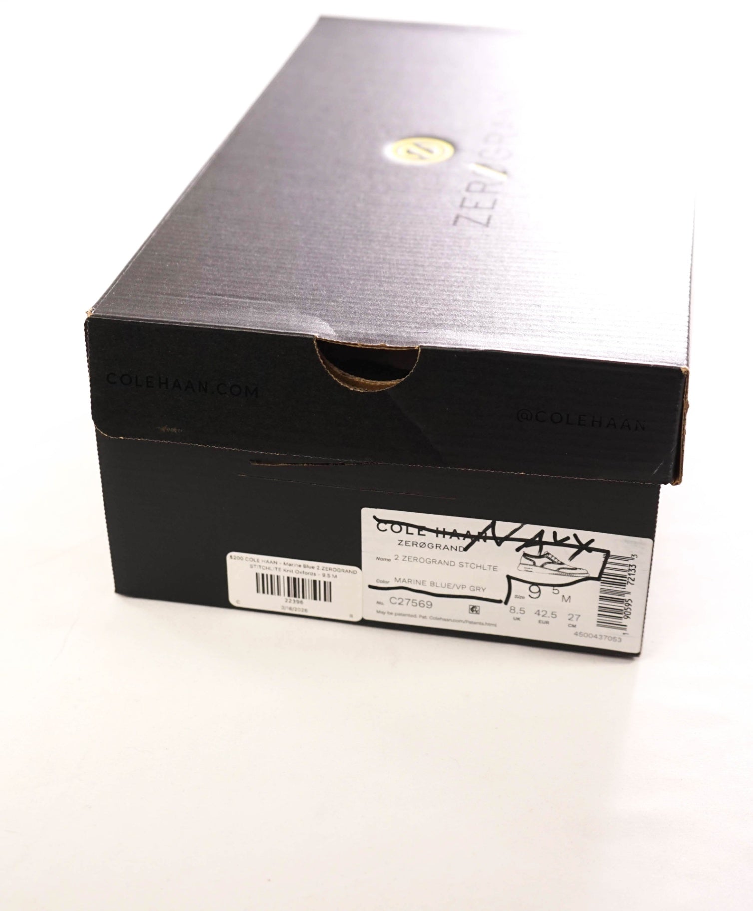 $200 COLE HAAN - Blue ZEROGRAND STITCHLITE Knit Oxfords - 9.5 M