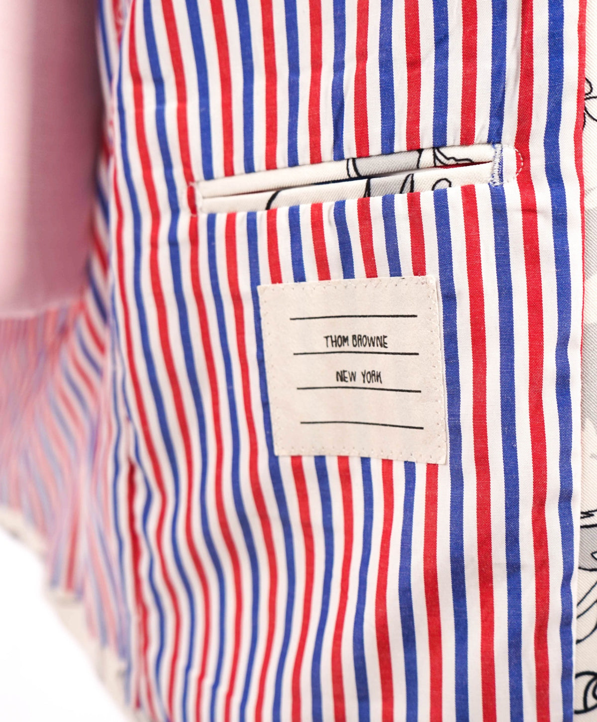$3,100 THOM BROWNE - Ivory White Abstract Print Blazer - 46