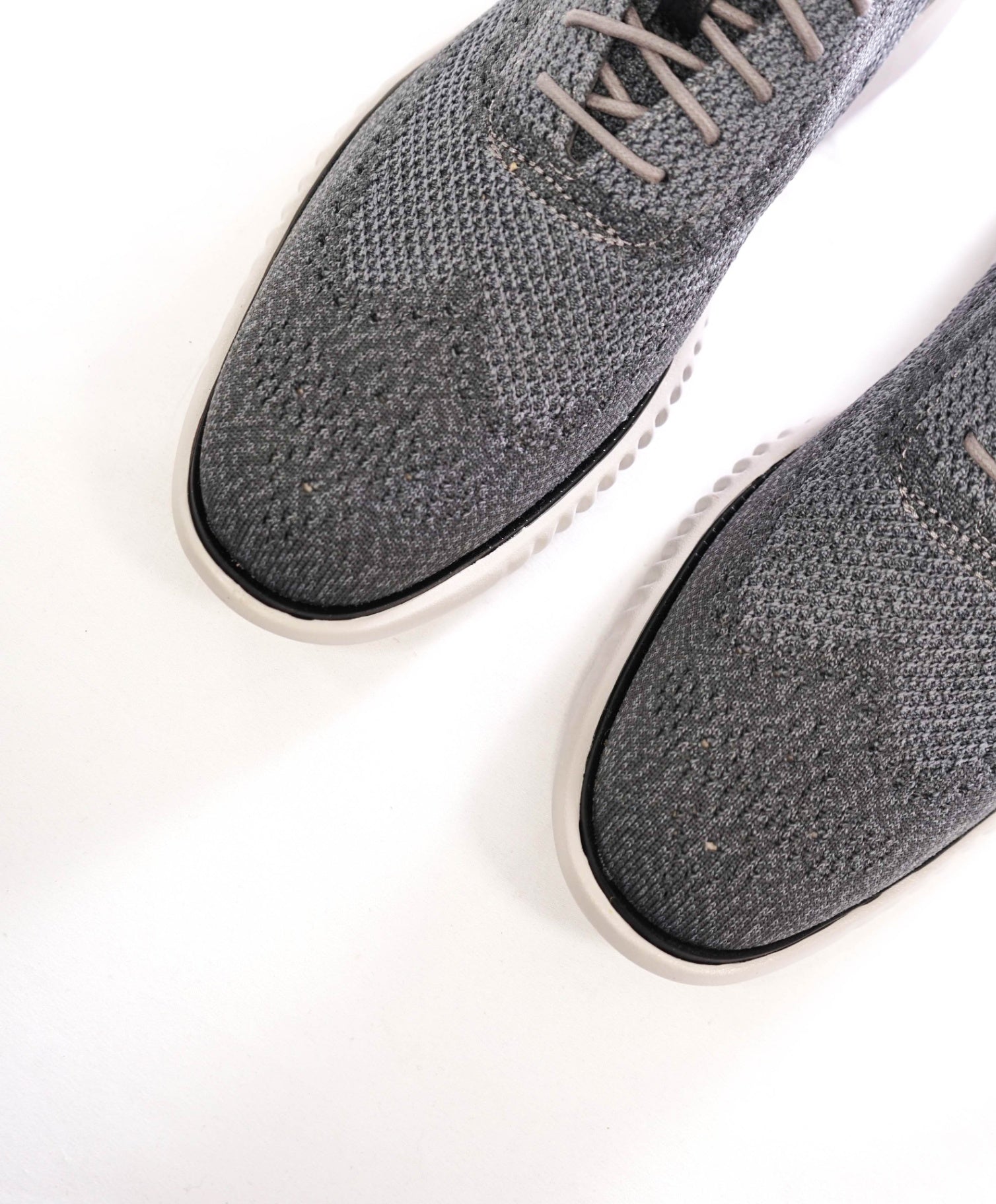 $200 COLE HAAN - Gray ZEROGRAND STITCHLITE Knit Oxfords - 9.5 M