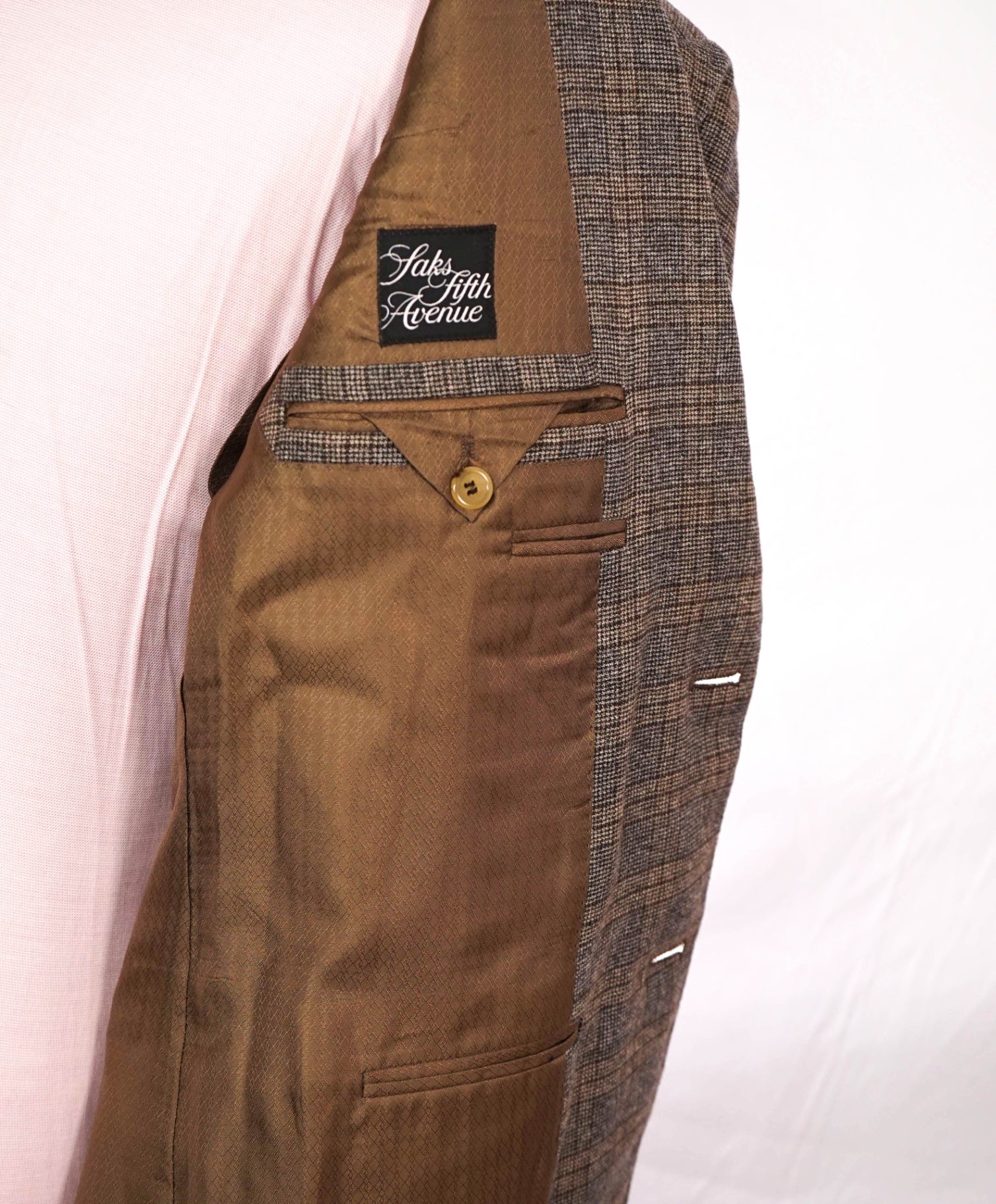 $2,895 CANALI - "EXCLUSIVE" Brown 96% Cashmere/Silk Blazer - 42R