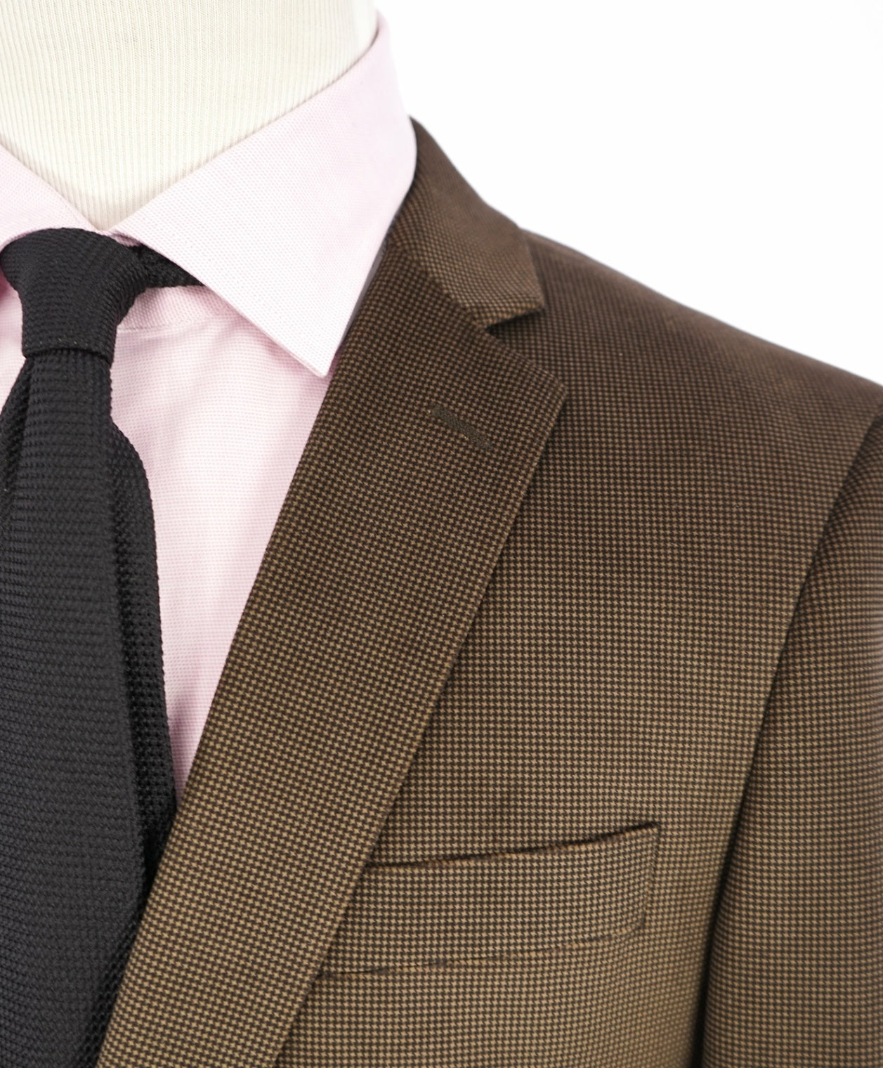 $795 JOHN VARVATOS - Velvet Houndstooth Brown Dinner Jacket / Blazer - 40R