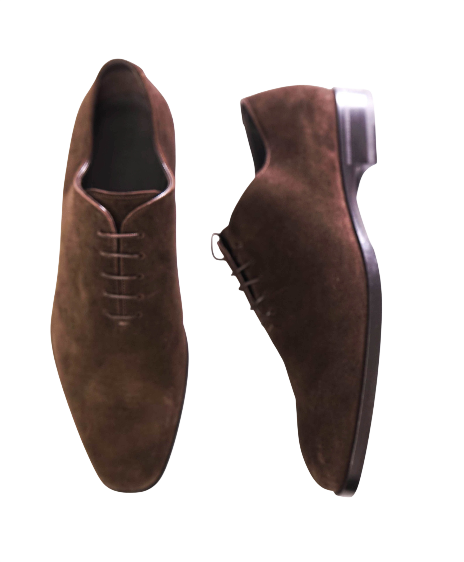 $300 SUITSUPPLY - Brown Suede WHOLECUT Oxfords - US 8 (41 EU)