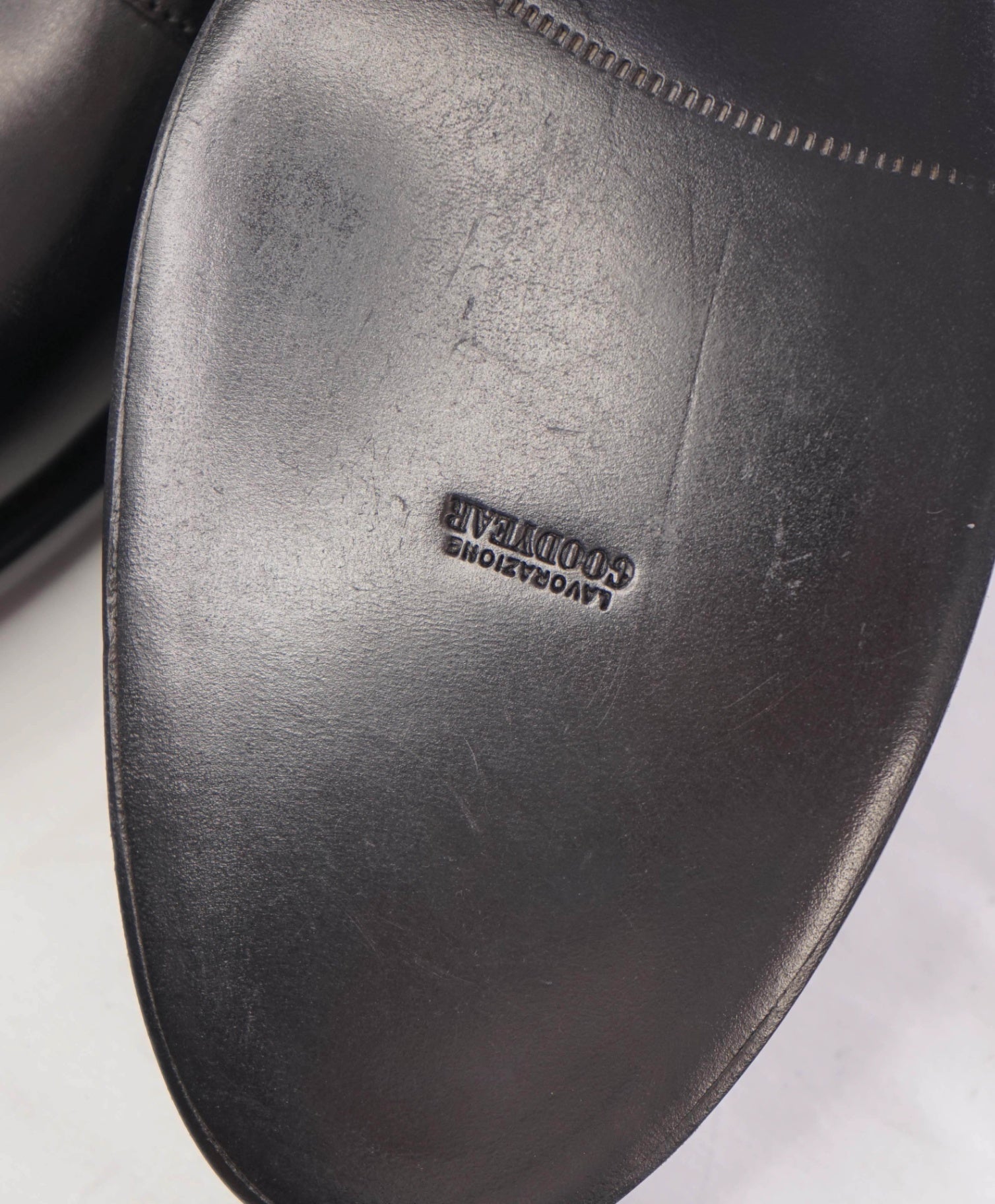 $ 1,500 BRIONI - Black GOODYEAR Leather Monk Strap - US 8 (7UK)