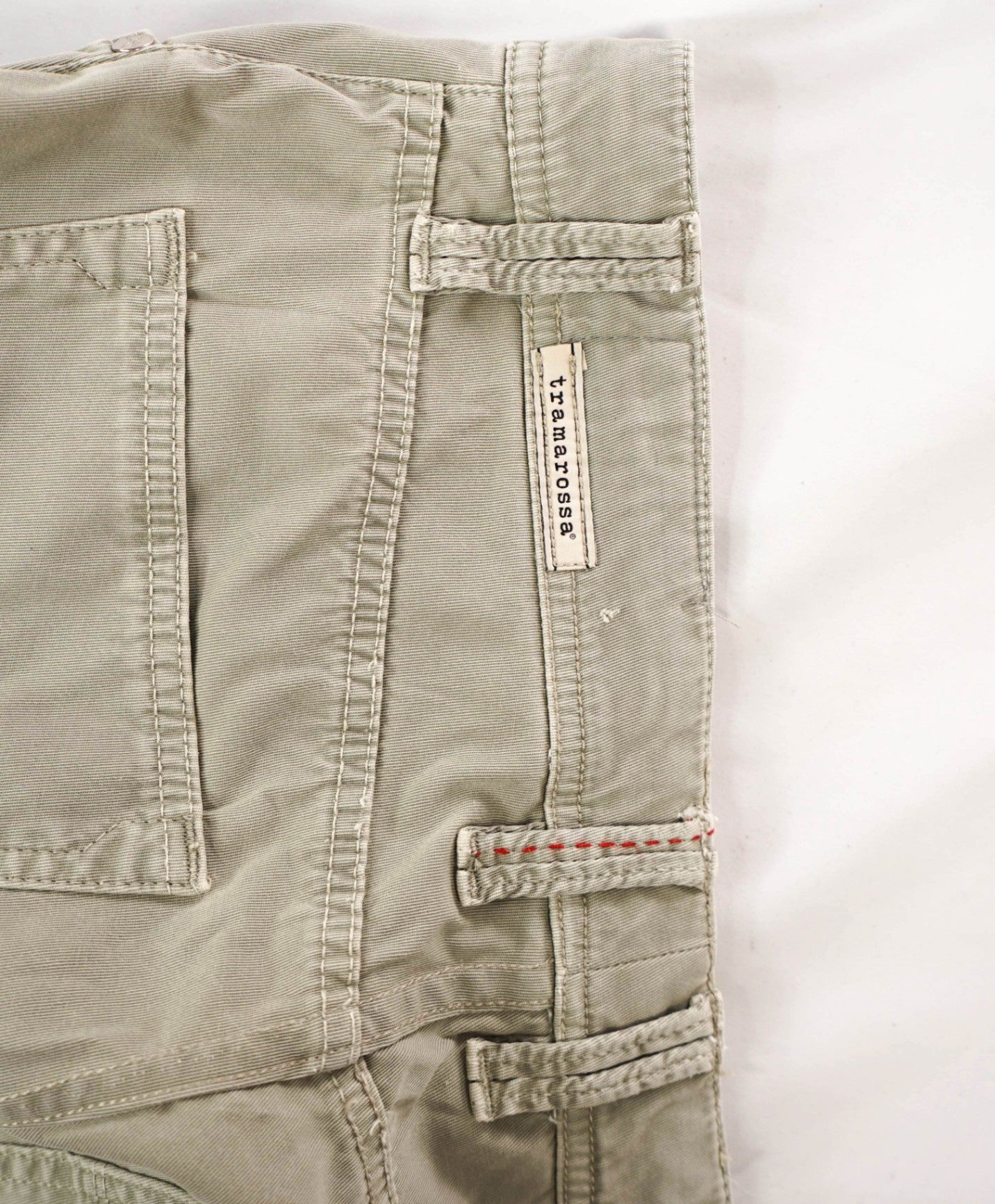 $675 TRAMAROSSA - Gray "LEONARDO" Cotton Trousers - 33W