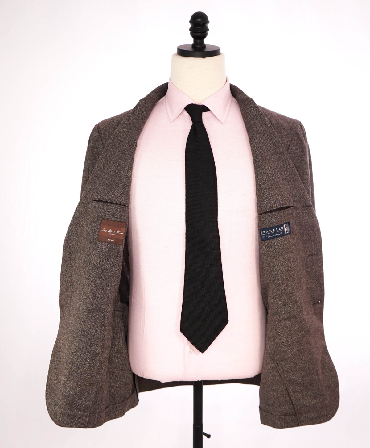 $1,750 LUIGI BIANCHI MANTOVA - Brown Wool/Cotton 2/3-Btn Suit - 42R
