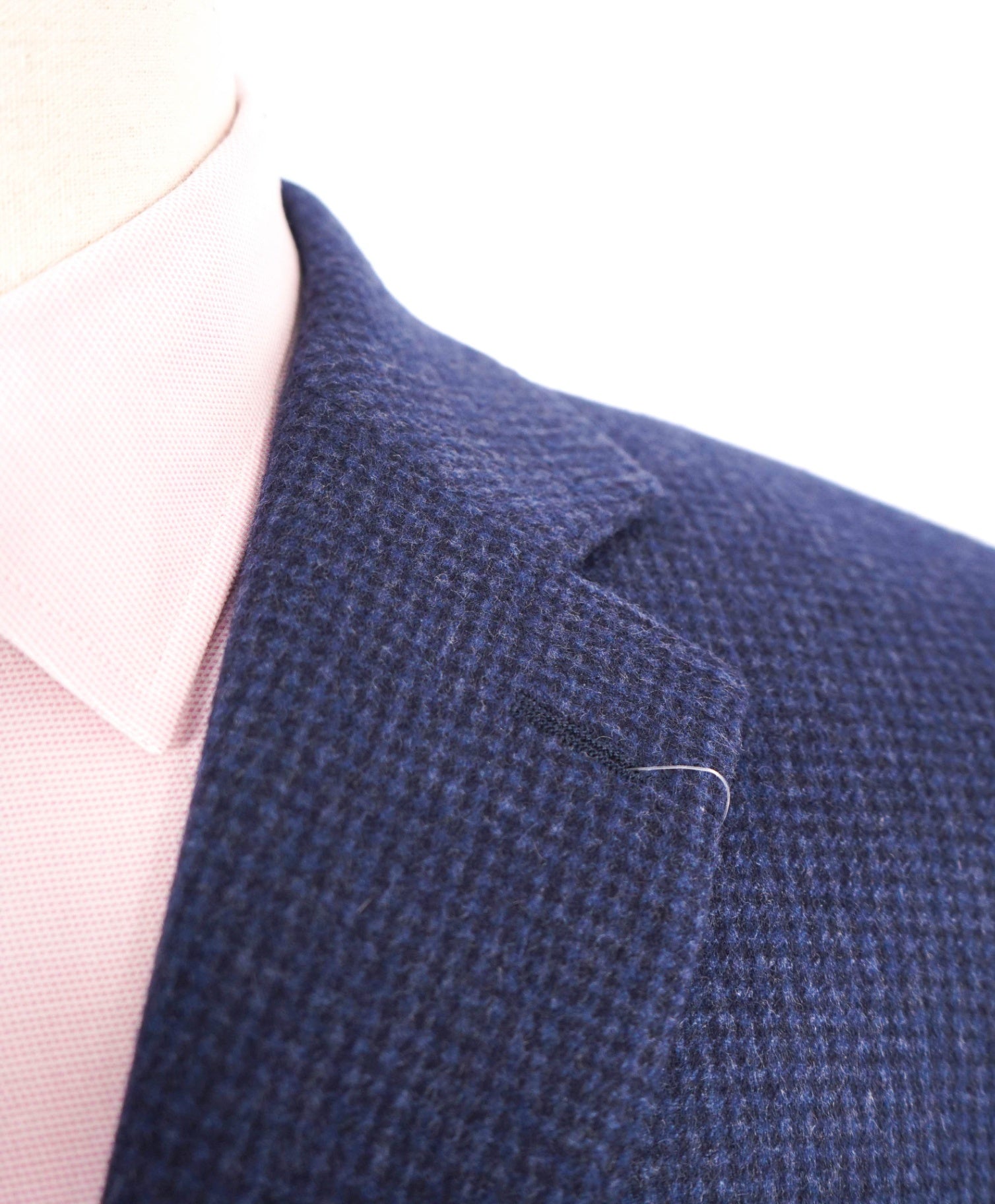 $1,295 SAKS FIFTH AVENUE - Blue Check 100% Cashmere Blazer - 44R