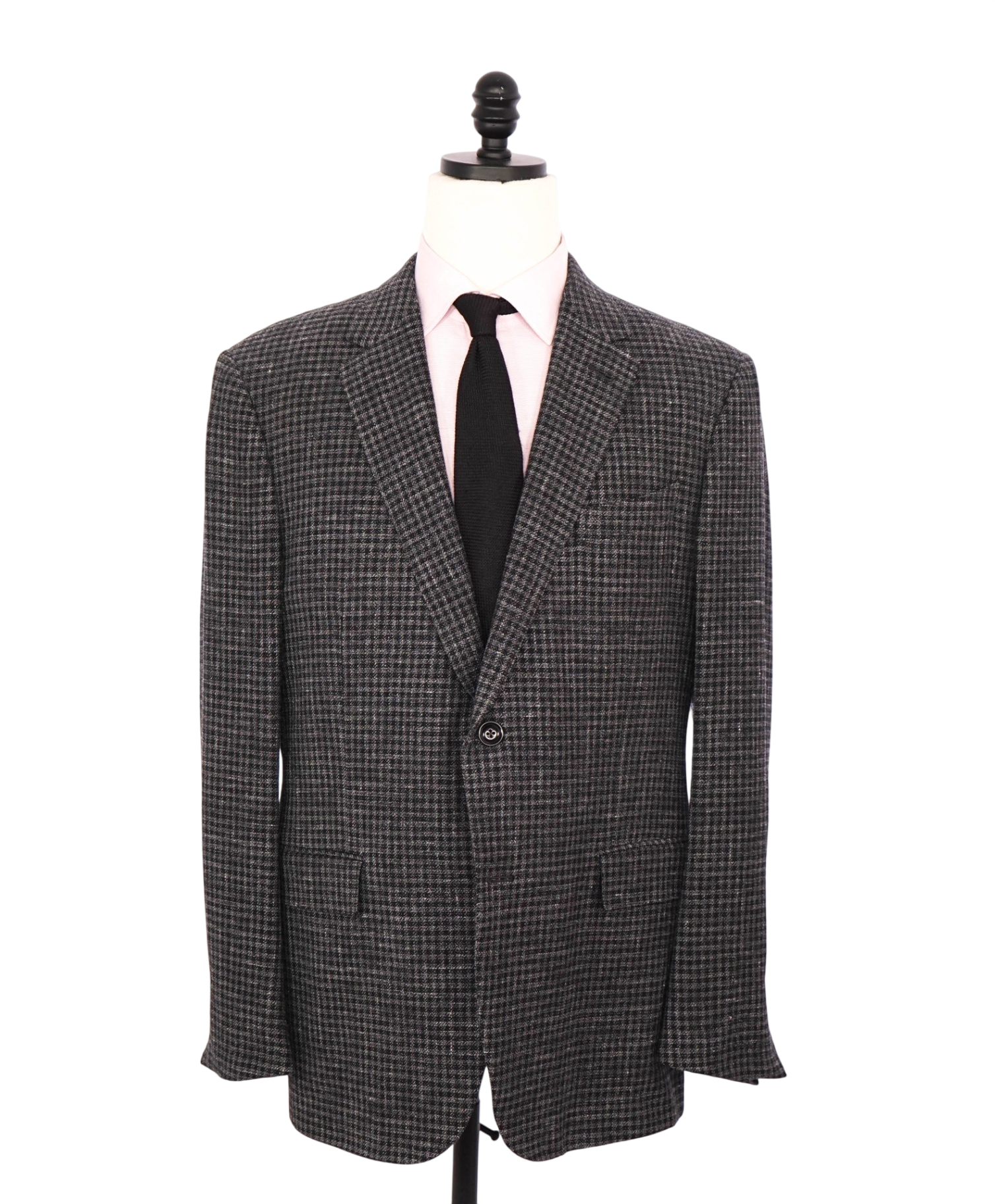 $3,750 ZEGNA - Gray Wool/Linen/Silk "CROSSOVER" Sport Coat - 46R