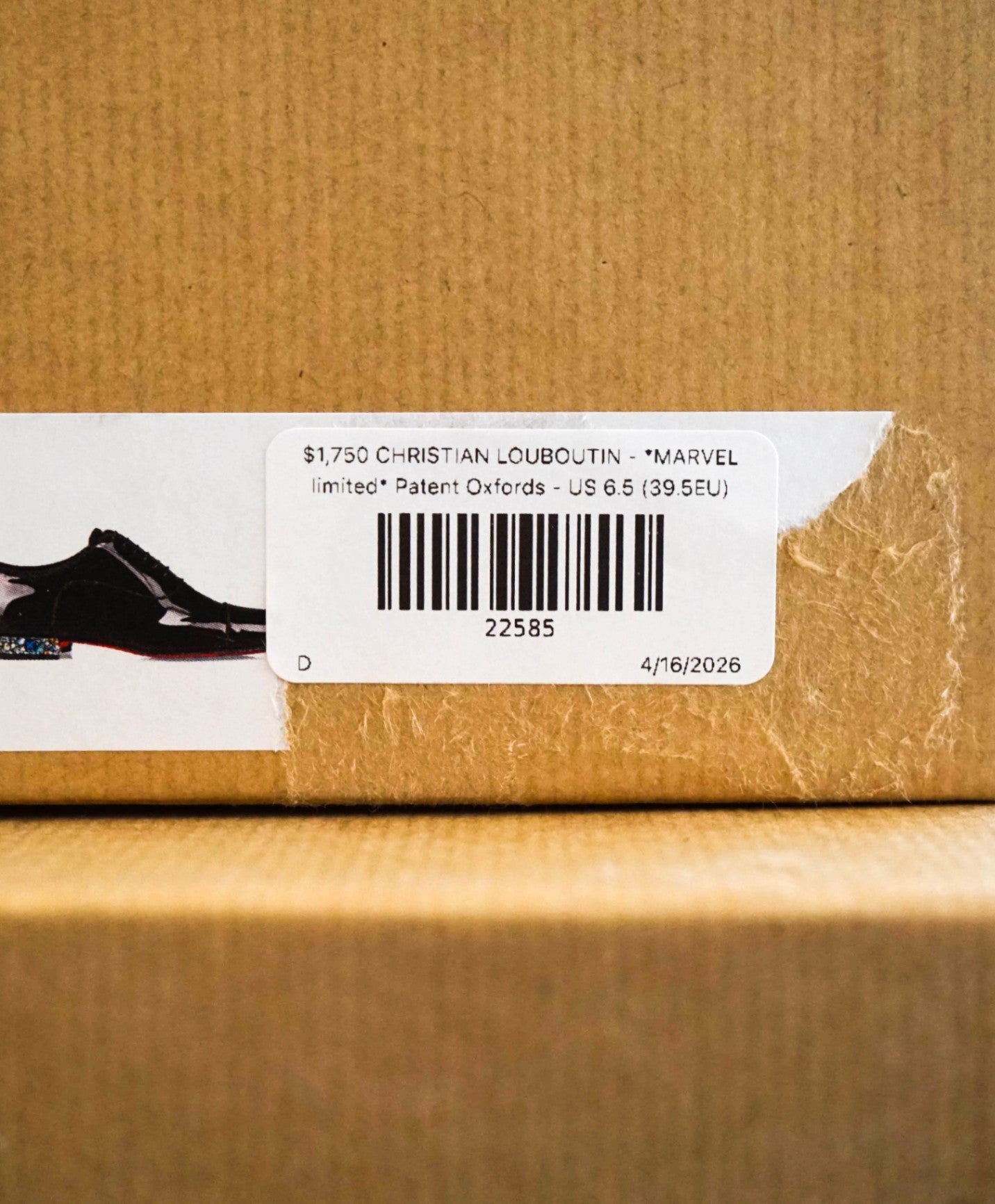 $1,750 CHRISTIAN LOUBOUTIN - *MARVEL limited* Patent Oxfords - US 6.5 (39.5EU)