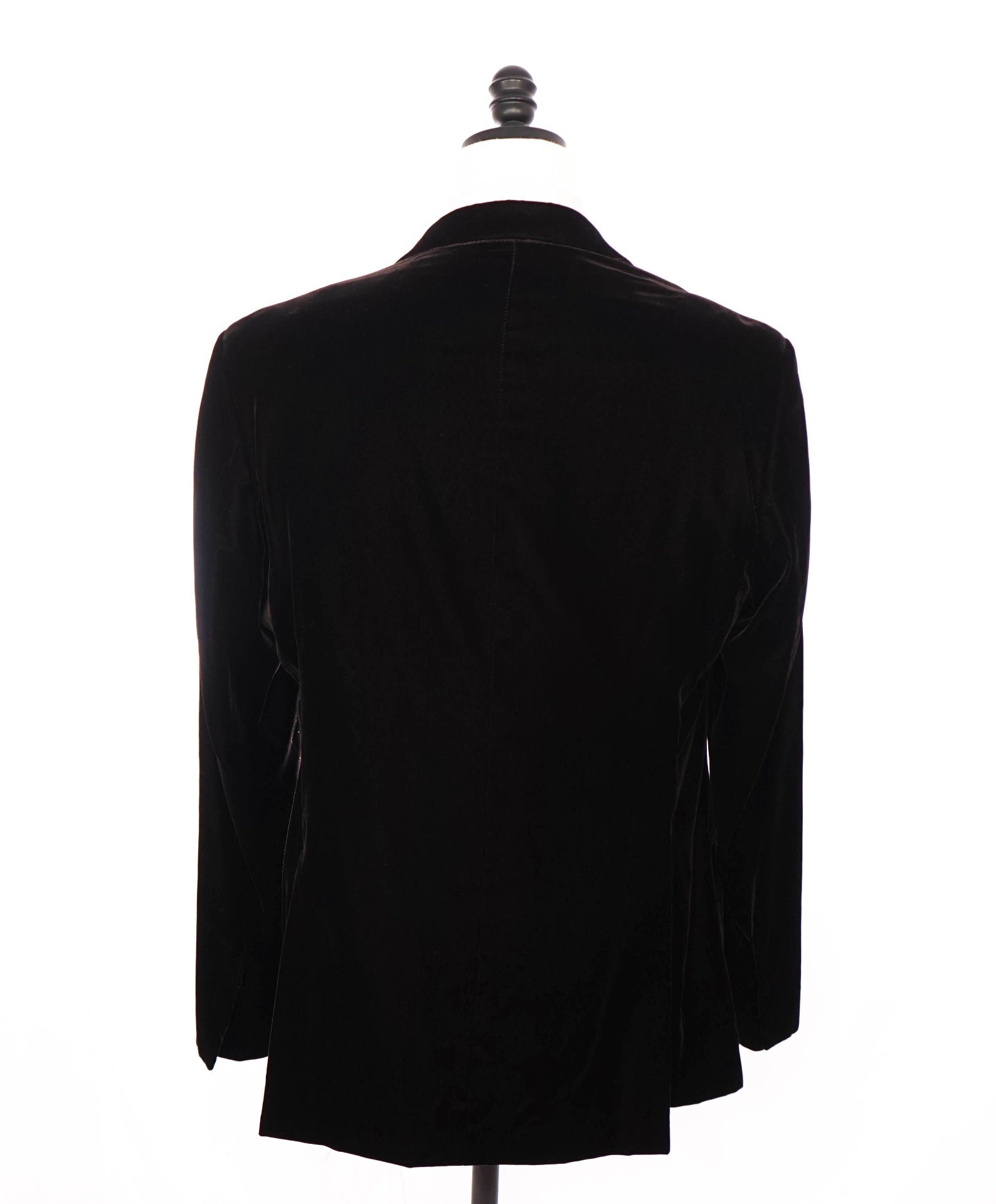 $2,995 GIORGIO ARMANI - Black/Brown Velvet "SOFT" Jacket - 44L