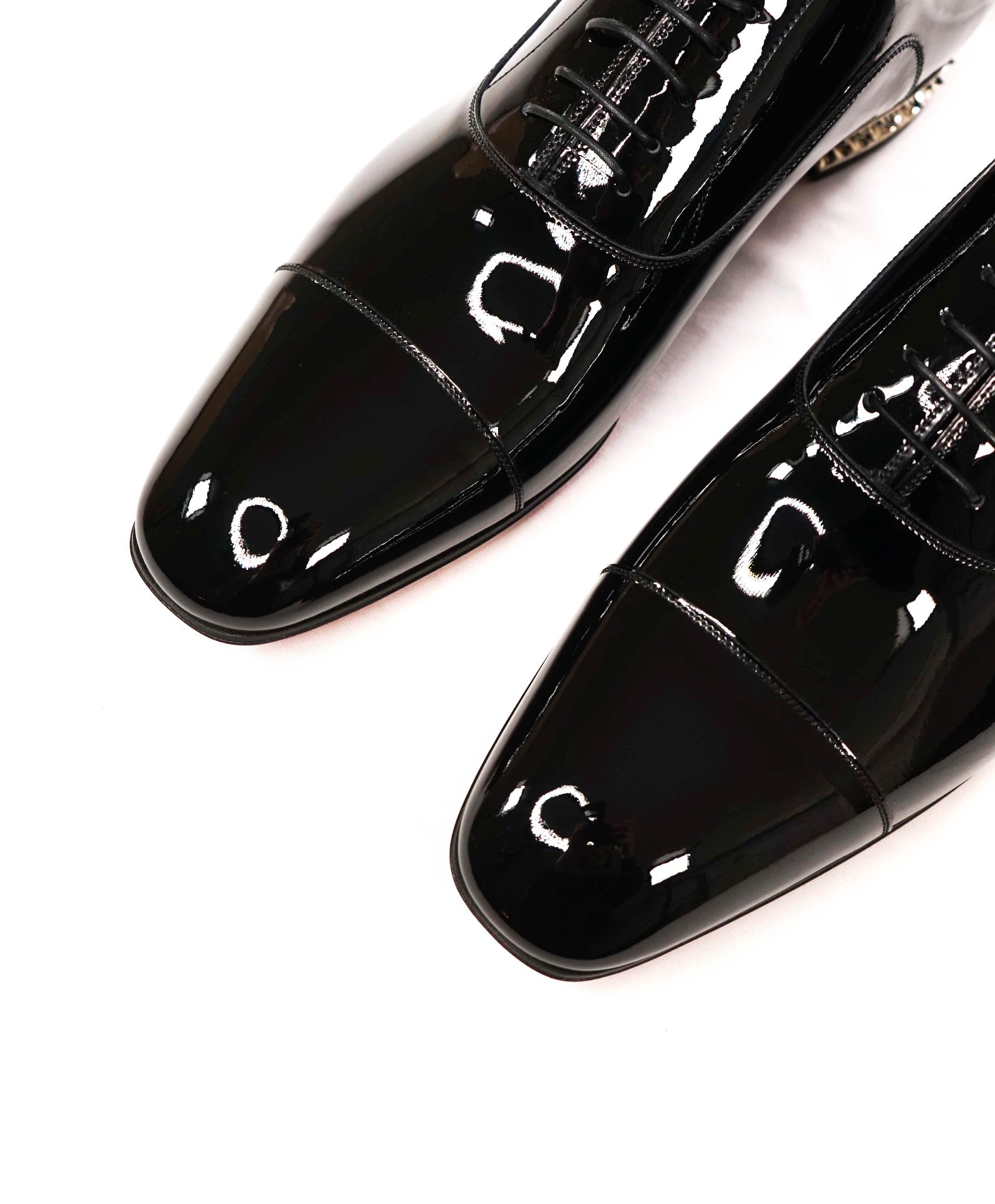 $1,295 LOUBOUTIN - Black Patent "GREGGYROCKS" Oxfords - 12 (45EU)