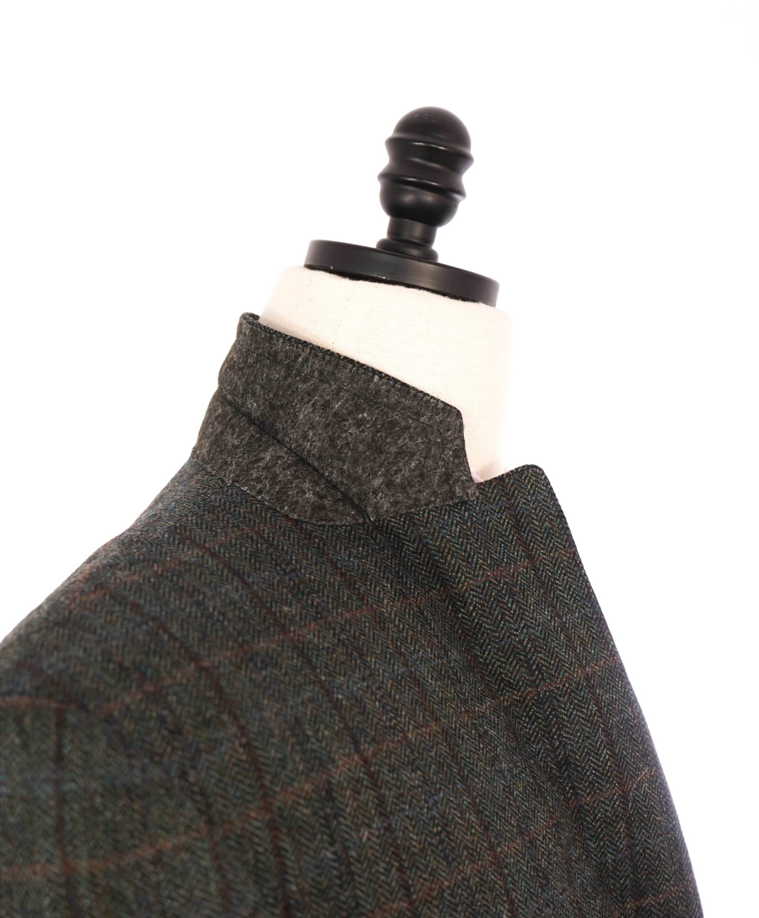 $1,895 CANALI - Green Plaid Tweed Wool Blazer - 42R