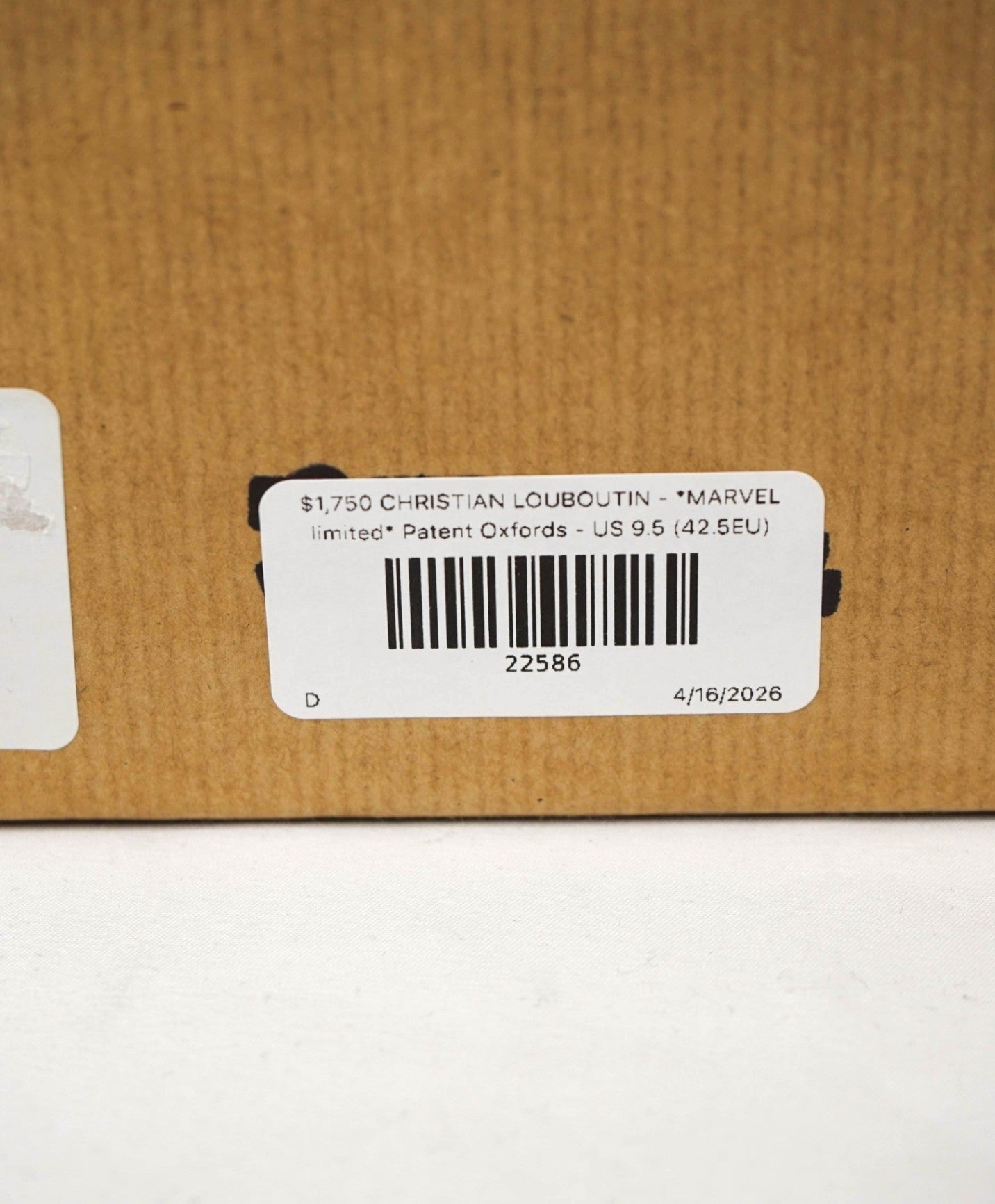 $1,750 LOUBOUTIN - *MARVEL limited* Patent Oxfords - US 9.5 (42.5EU)