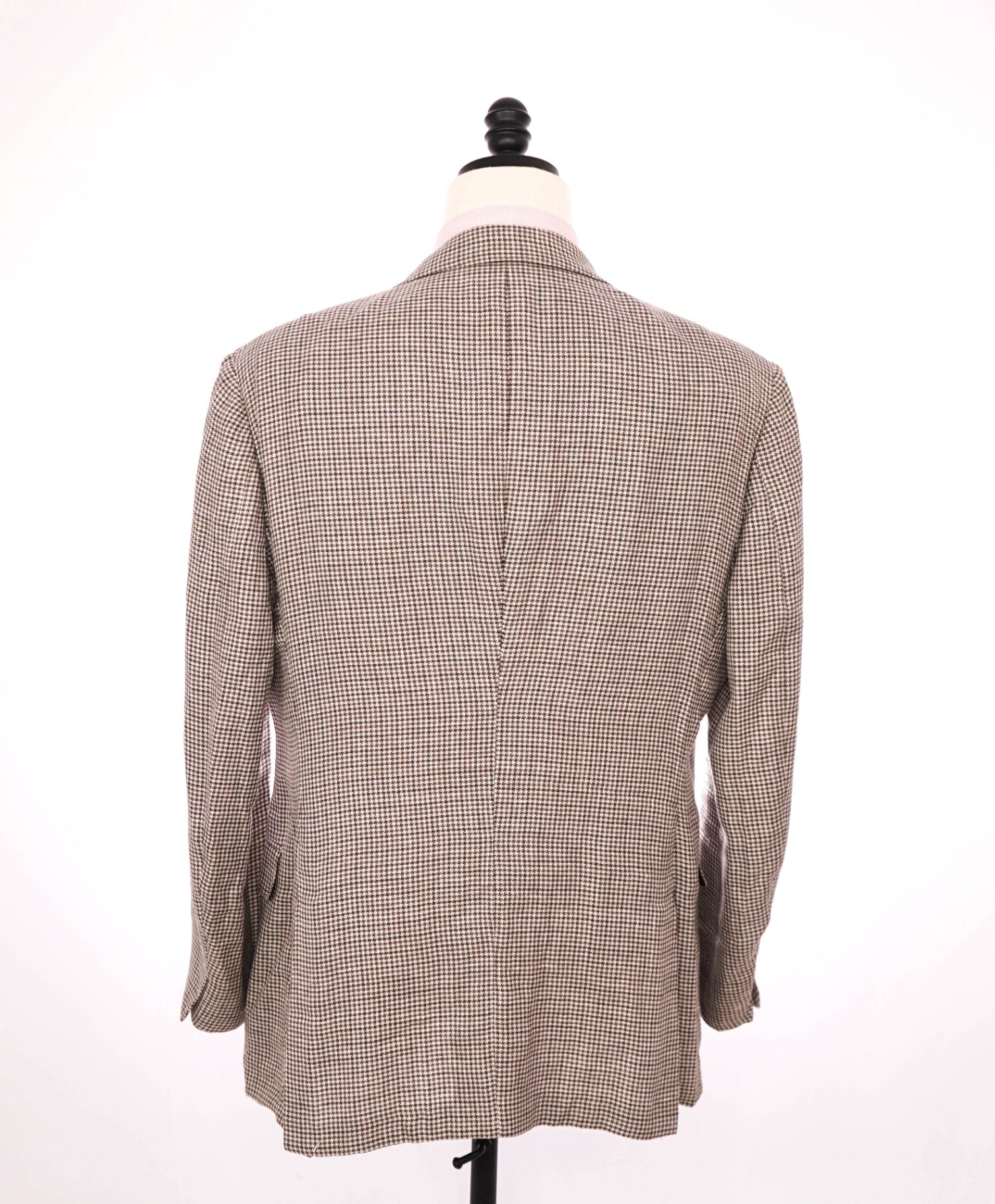 $3,750 ZEGNA - Houndstooth Linen/Wool/Silk "CROSSOVER" Blazer -