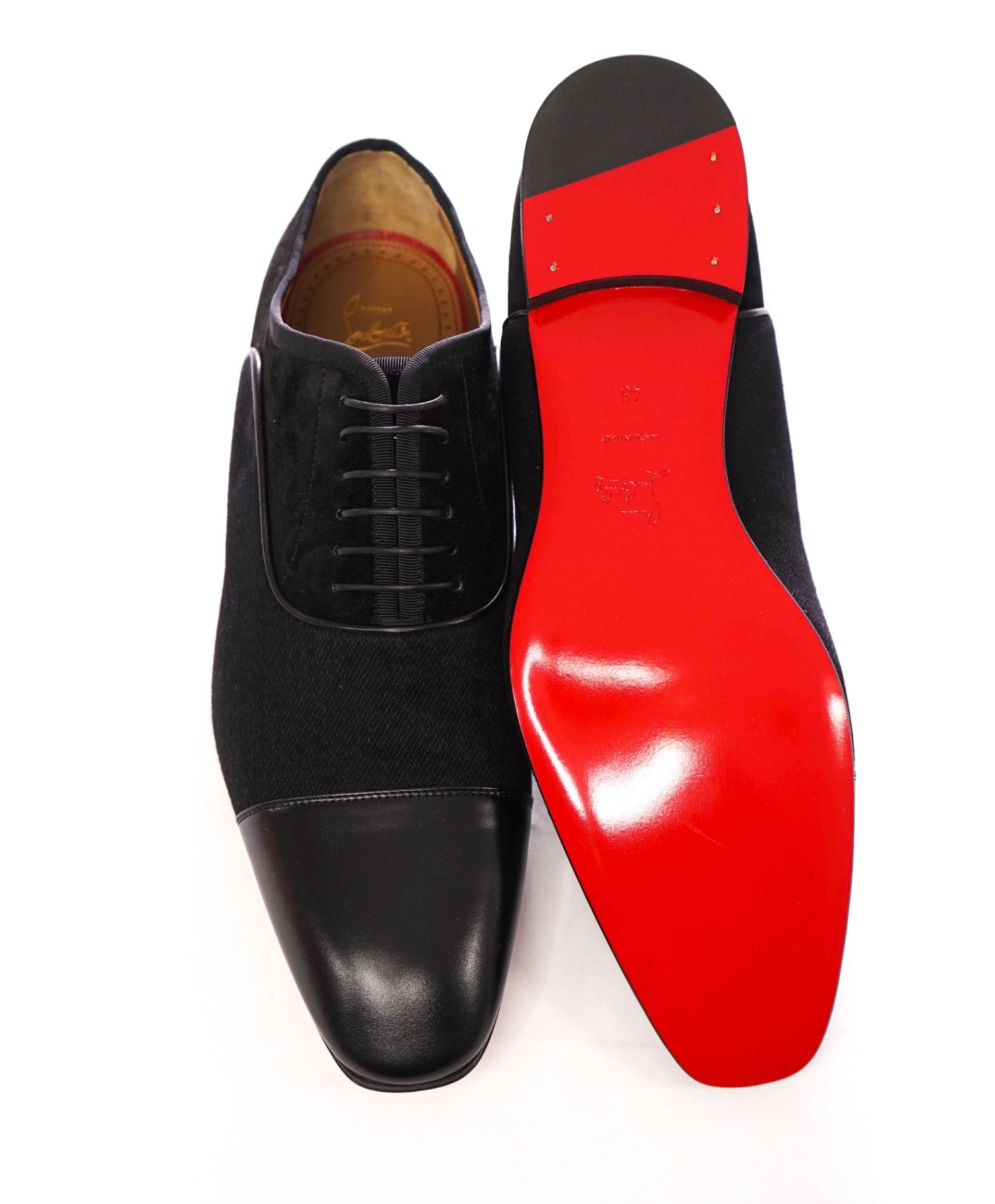$1,295 LOUBOUTIN - Black "GREGGYROCKS" Oxfords - 13 (46EU)