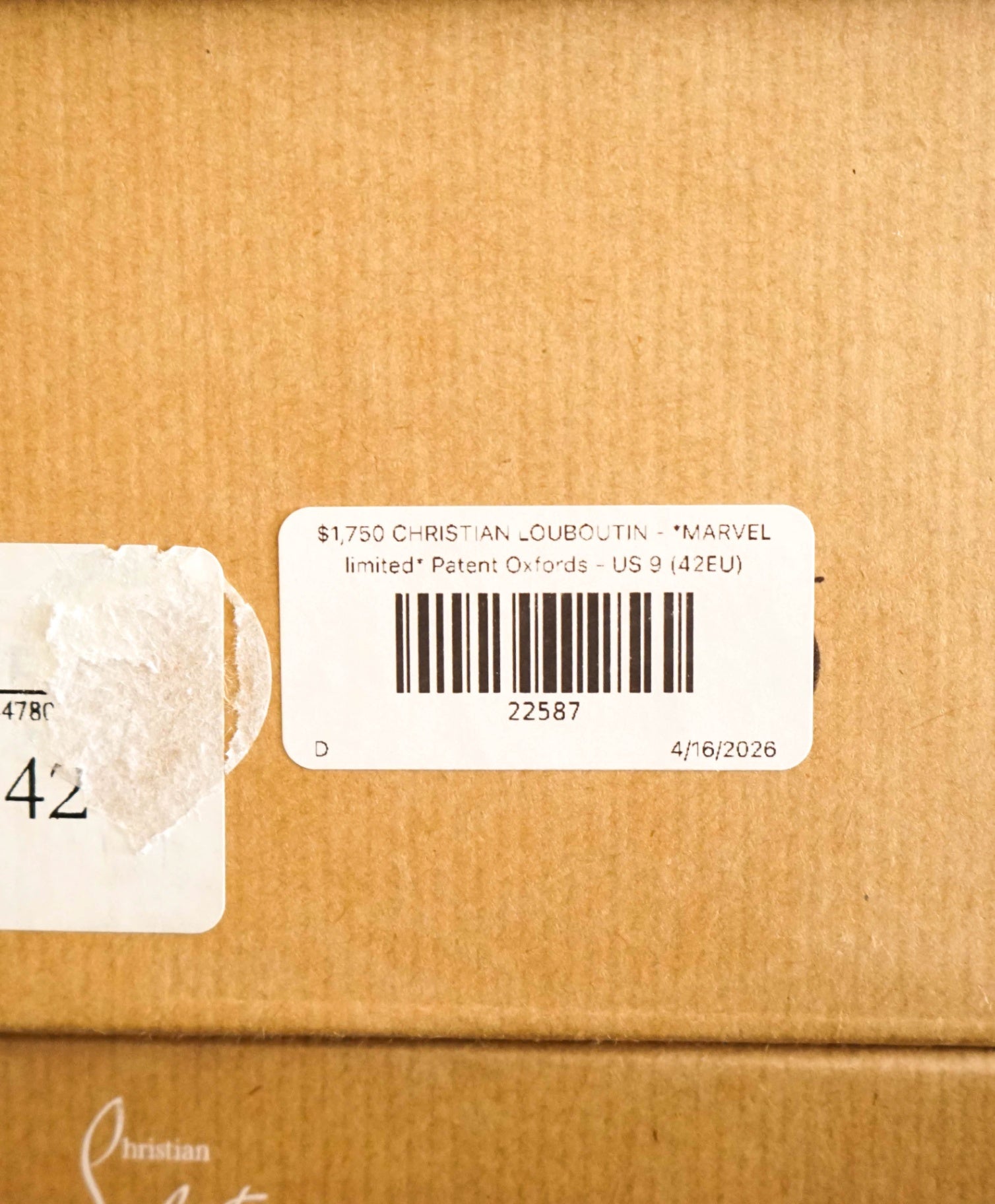 $1,750 LOUBOUTIN - *MARVEL limited* Patent Oxfords - US 9 (42EU)