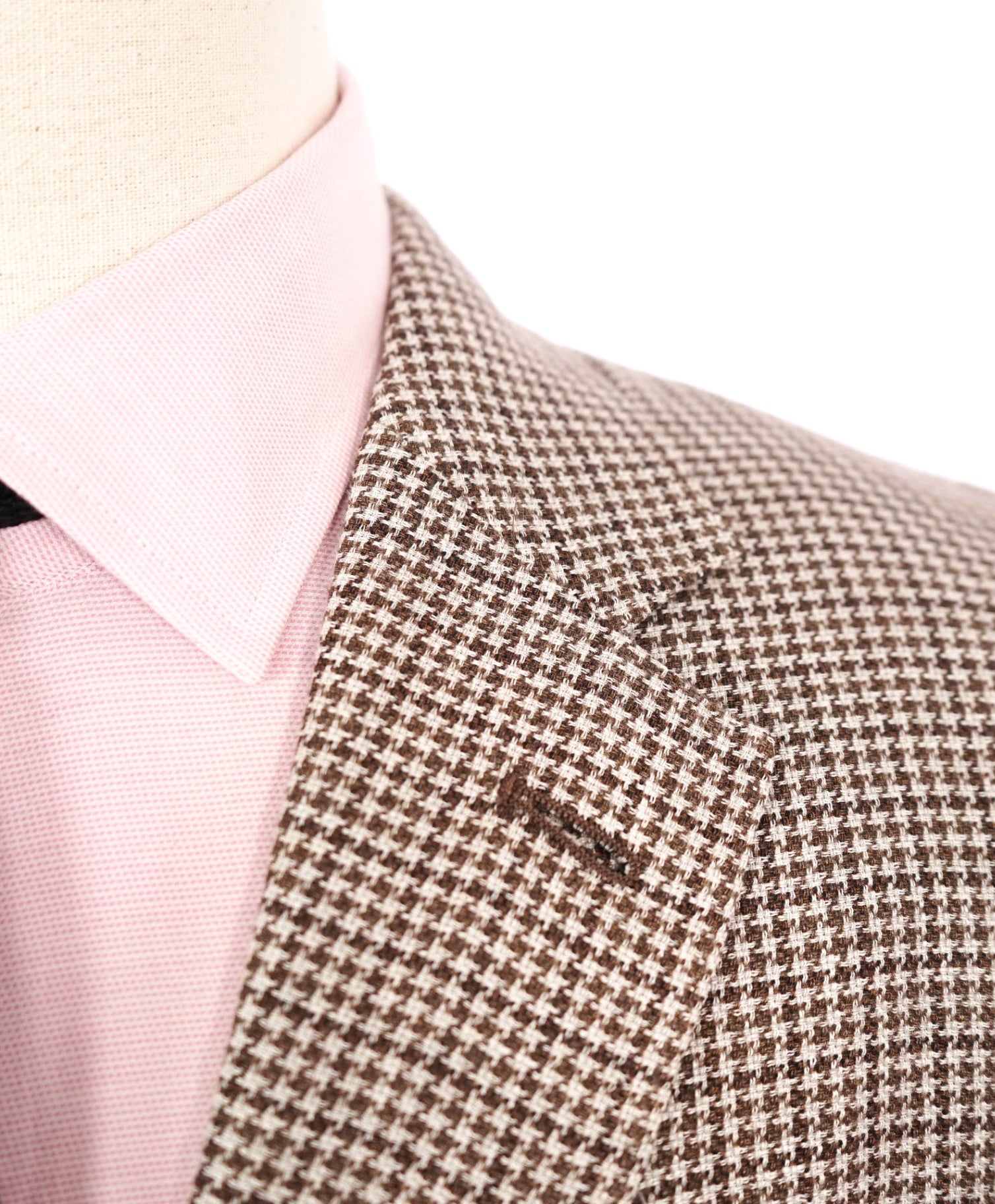 $3,750 ZEGNA - Houndstooth Linen/Wool/Silk "CROSSOVER" Blazer -